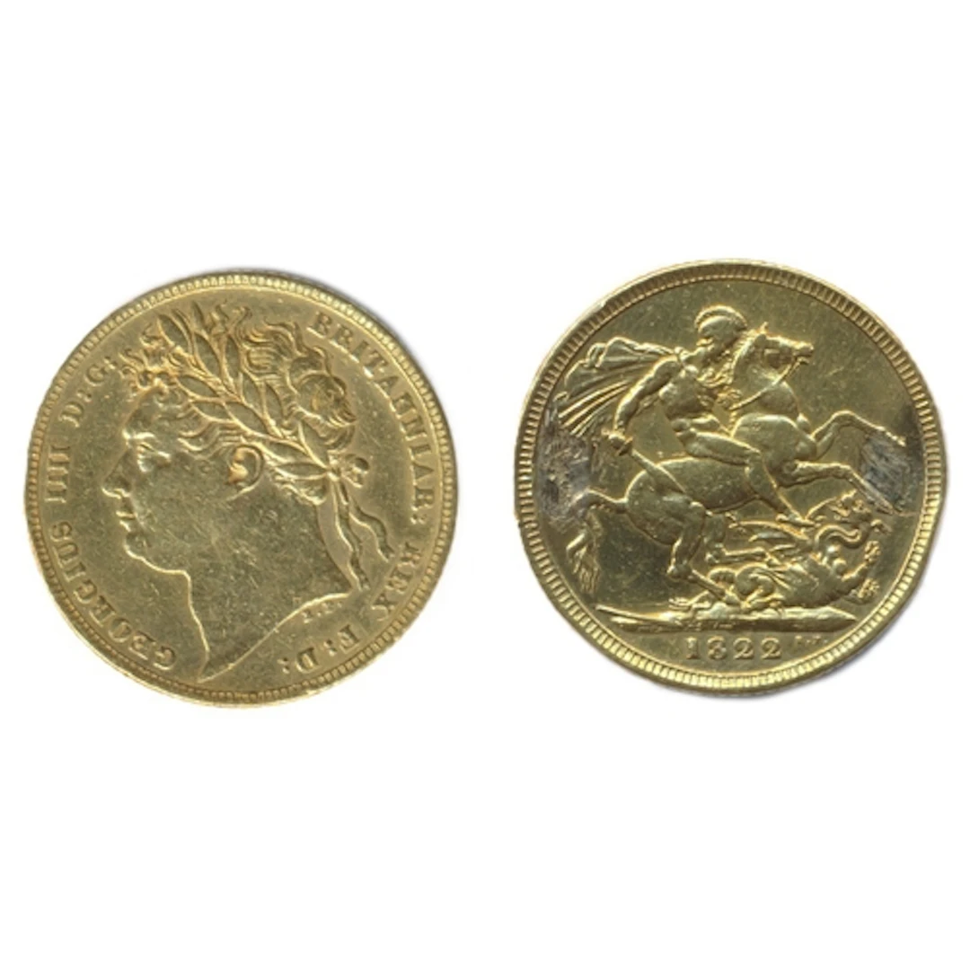 Investment Gold Lot - Documents Required. 1822 sovereign ver...