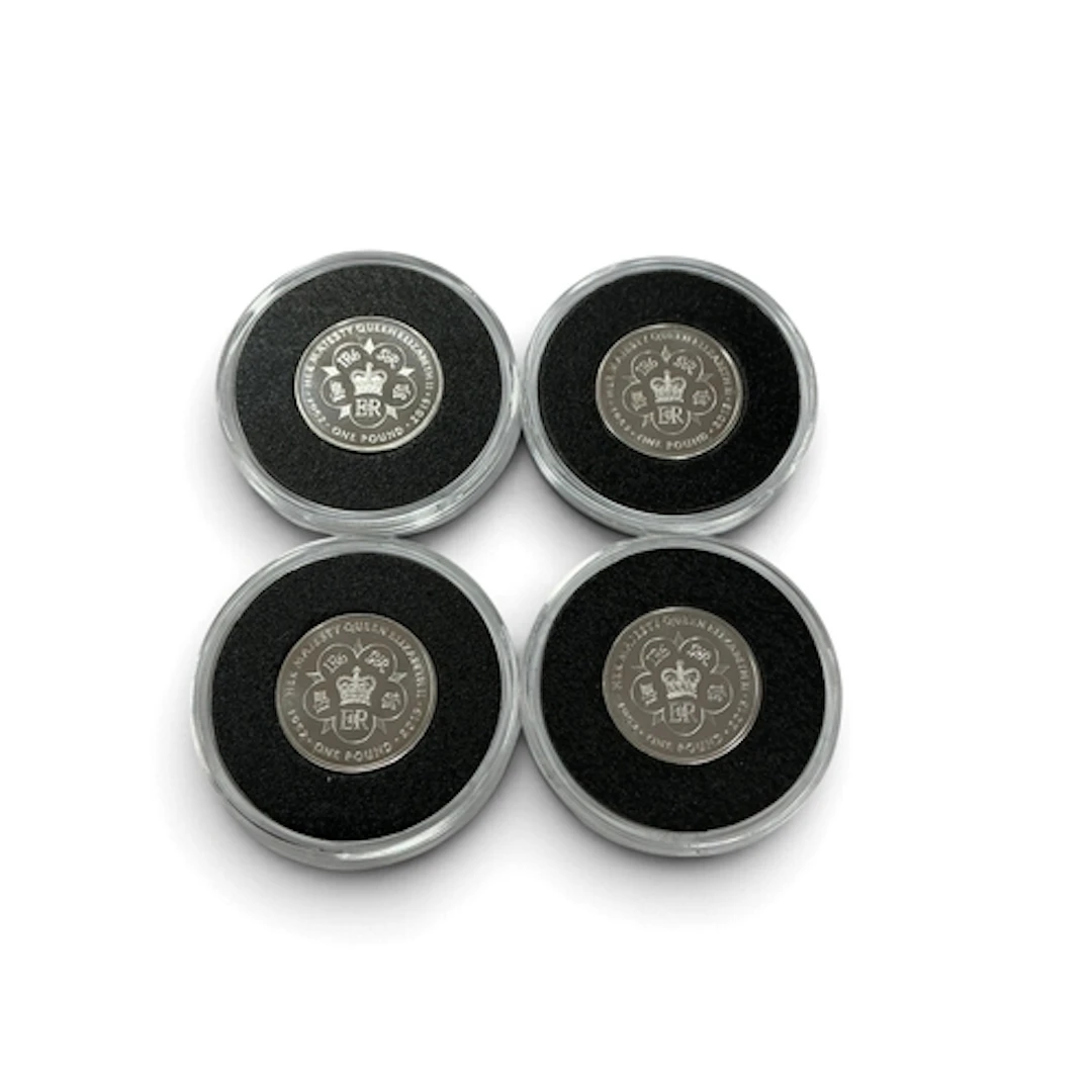 Four Tristan Da Cunha Silver Proof £1 Coins, all encapsulate...