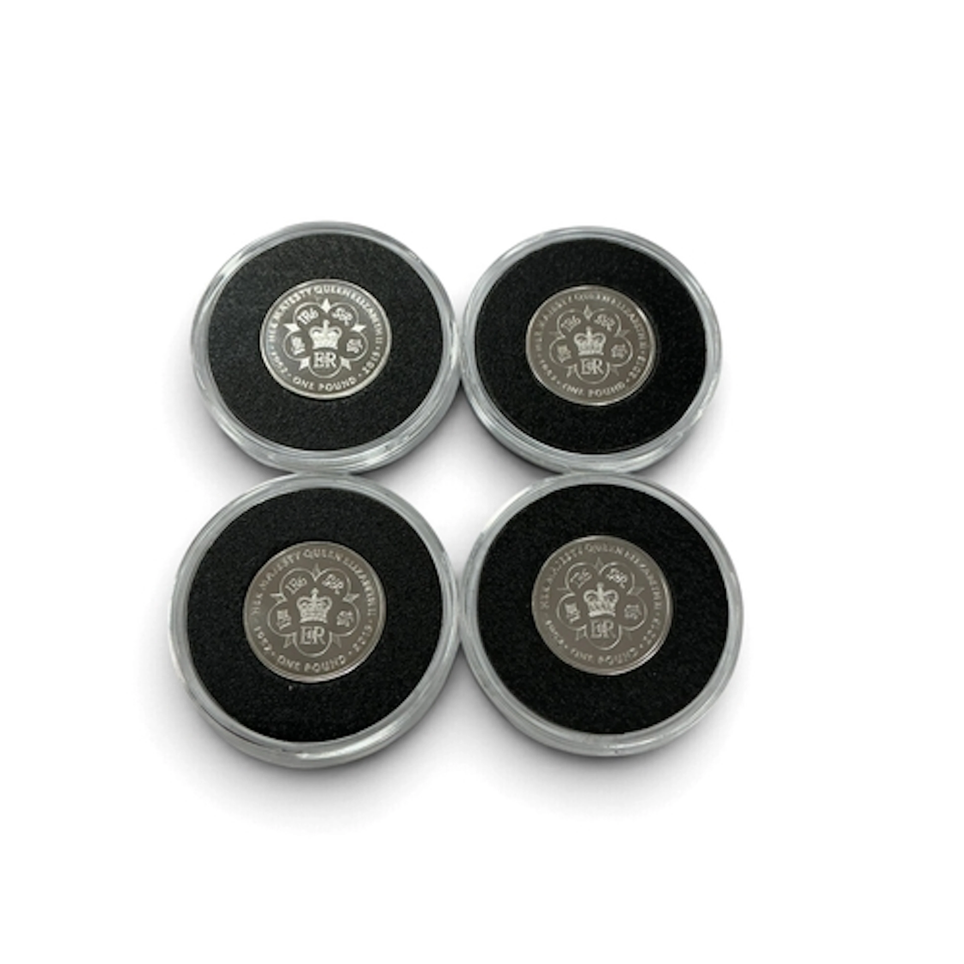 Four Tristan Da Cunha Silver Proof £1 Coins, all encapsulate...