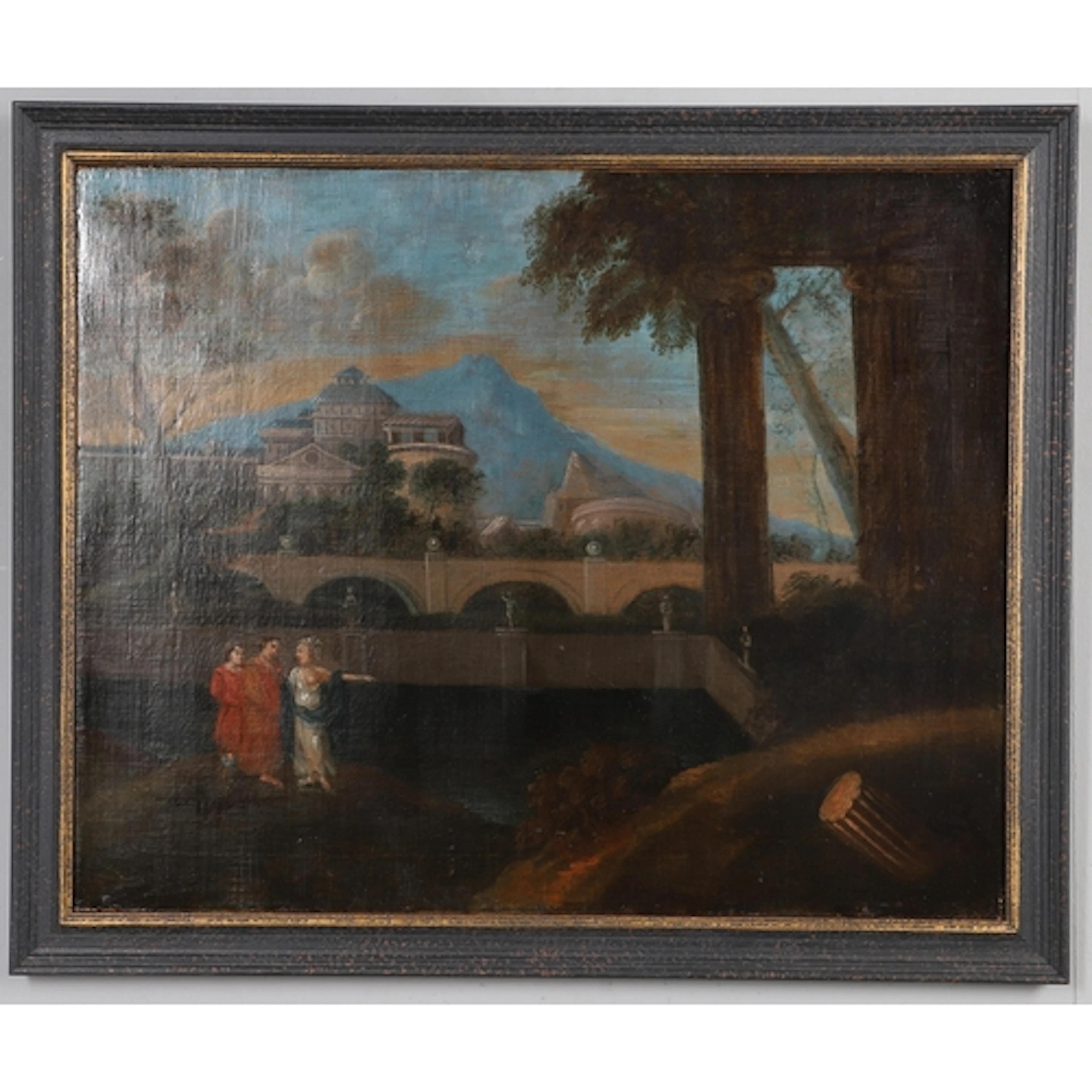 FOLLOWER OF GASPARD DUGHET (B. 1615). ITALIANATE LANDSCAPE W...