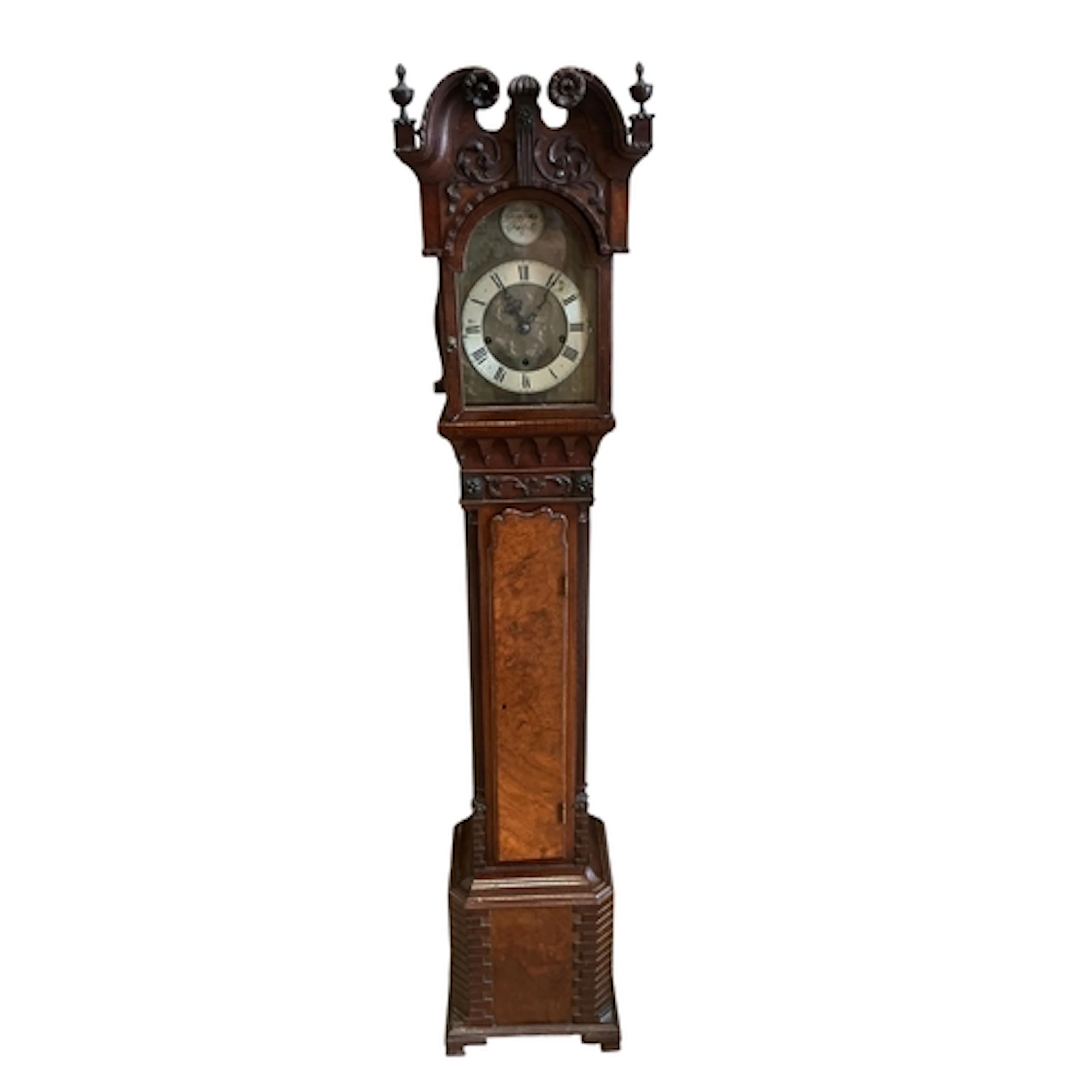 An early 20th century Chippendale Revival mahogany and walnu...