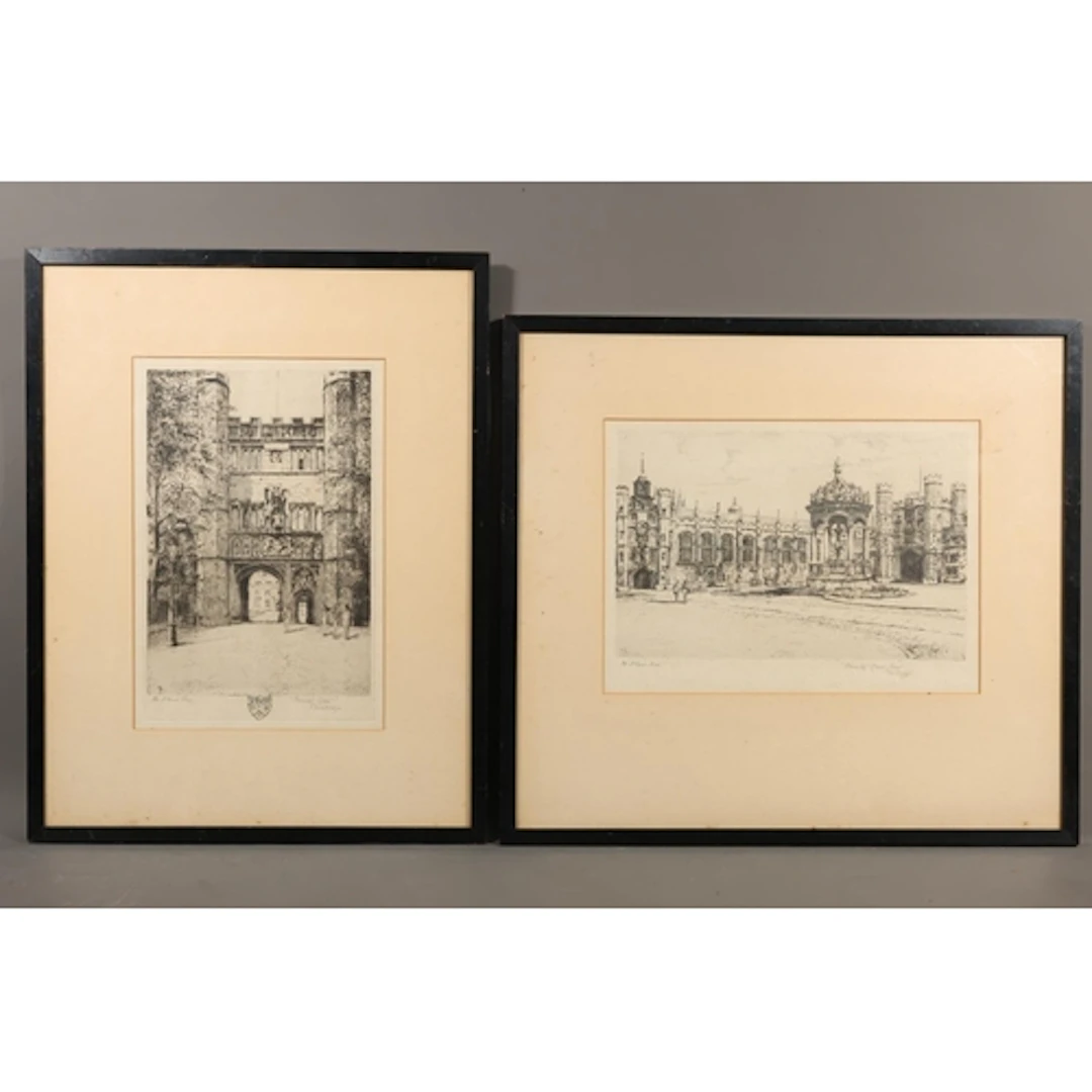 MABLE OLIVER RAE (1868-1956), Trinity Great Court Cambridge,...