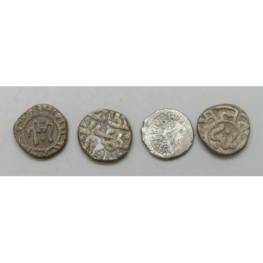 Coins - Three Billon Jital coins Ghiyath al-din Balban, 1266...