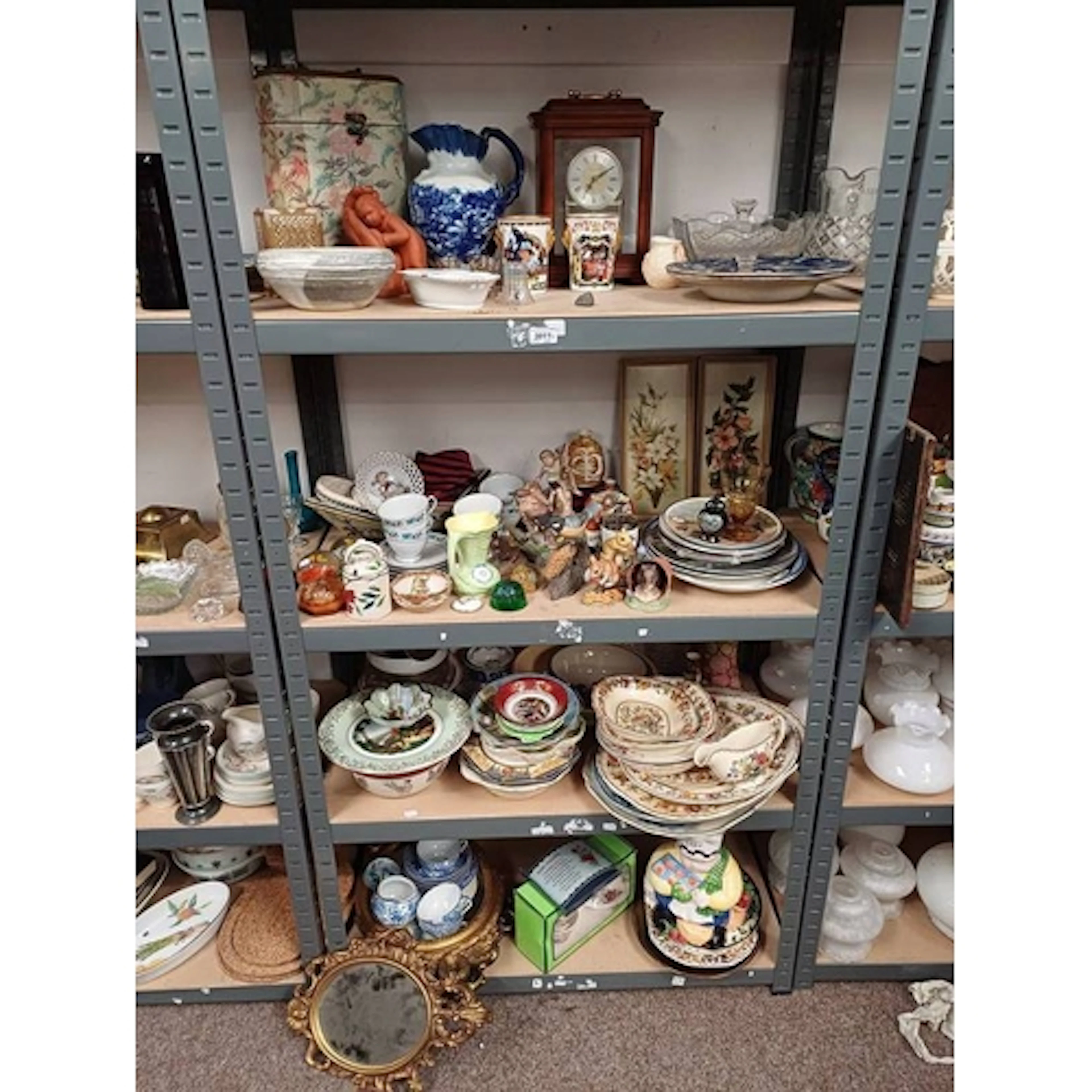 LARGE SELECTION PORCELAIN, VARIOUS ART POTTERY, SELECTION OV...