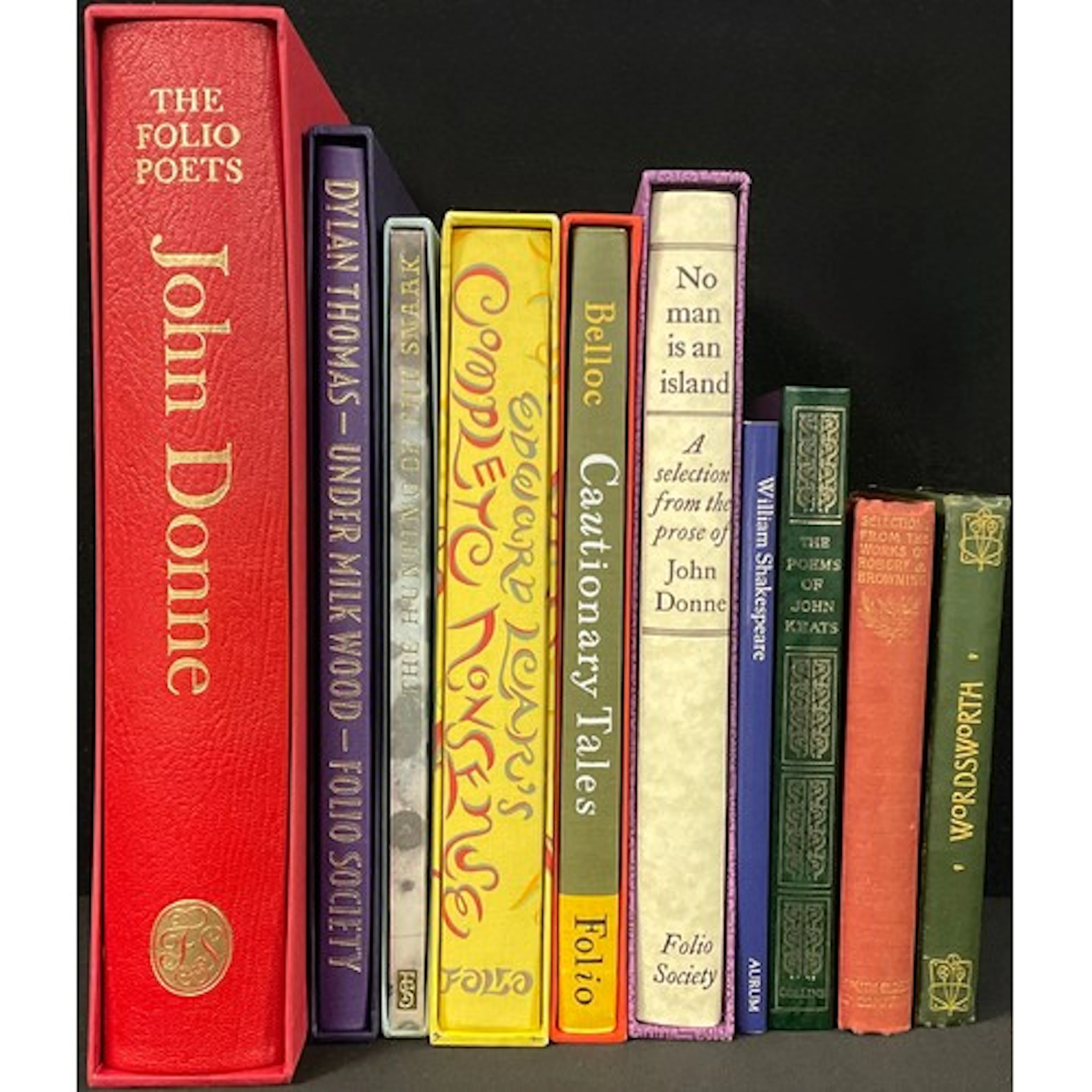 Books – English poetry, mainly Folio Society editions with s...