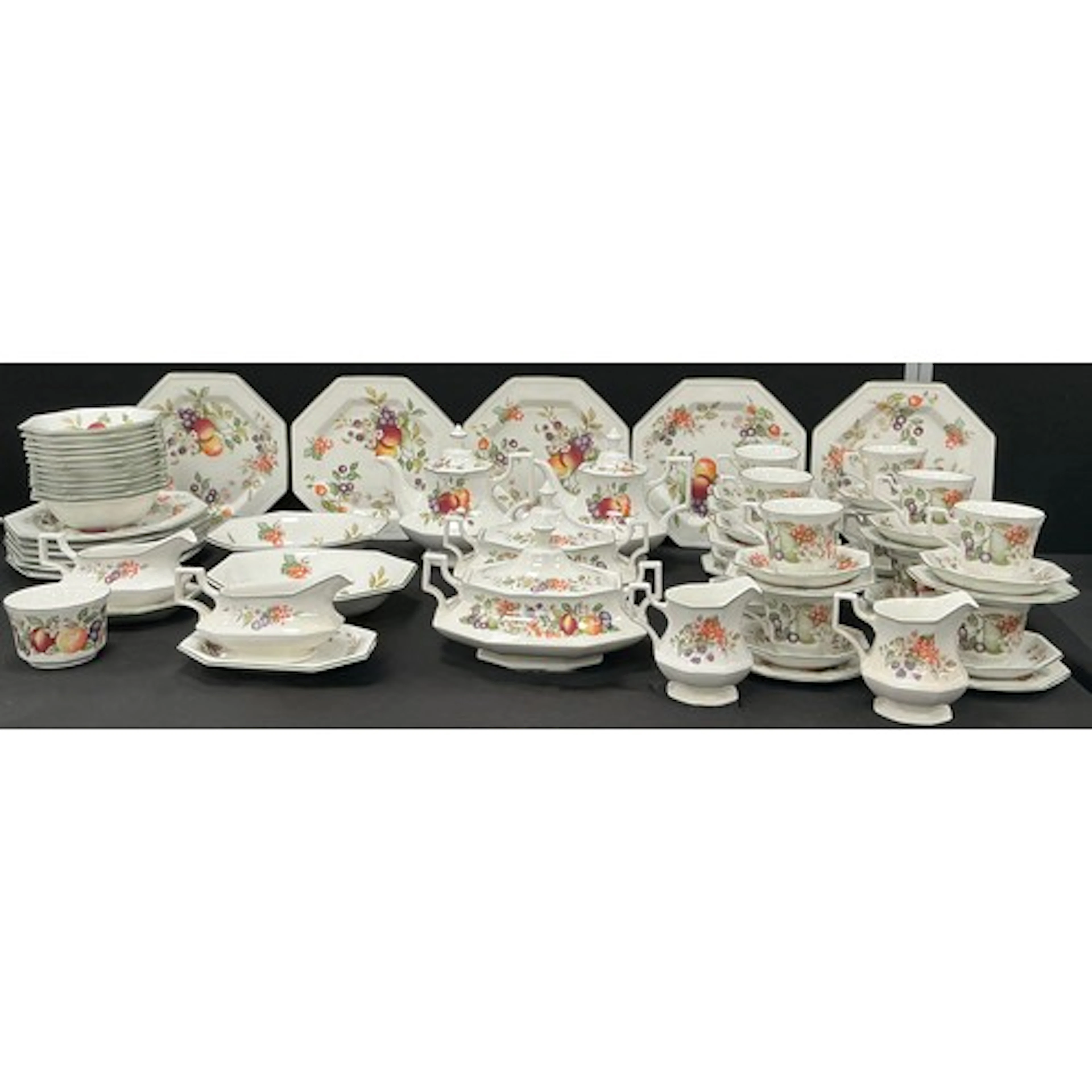 A Johnson brothers Fresh Fruits pattern dinner service for t...