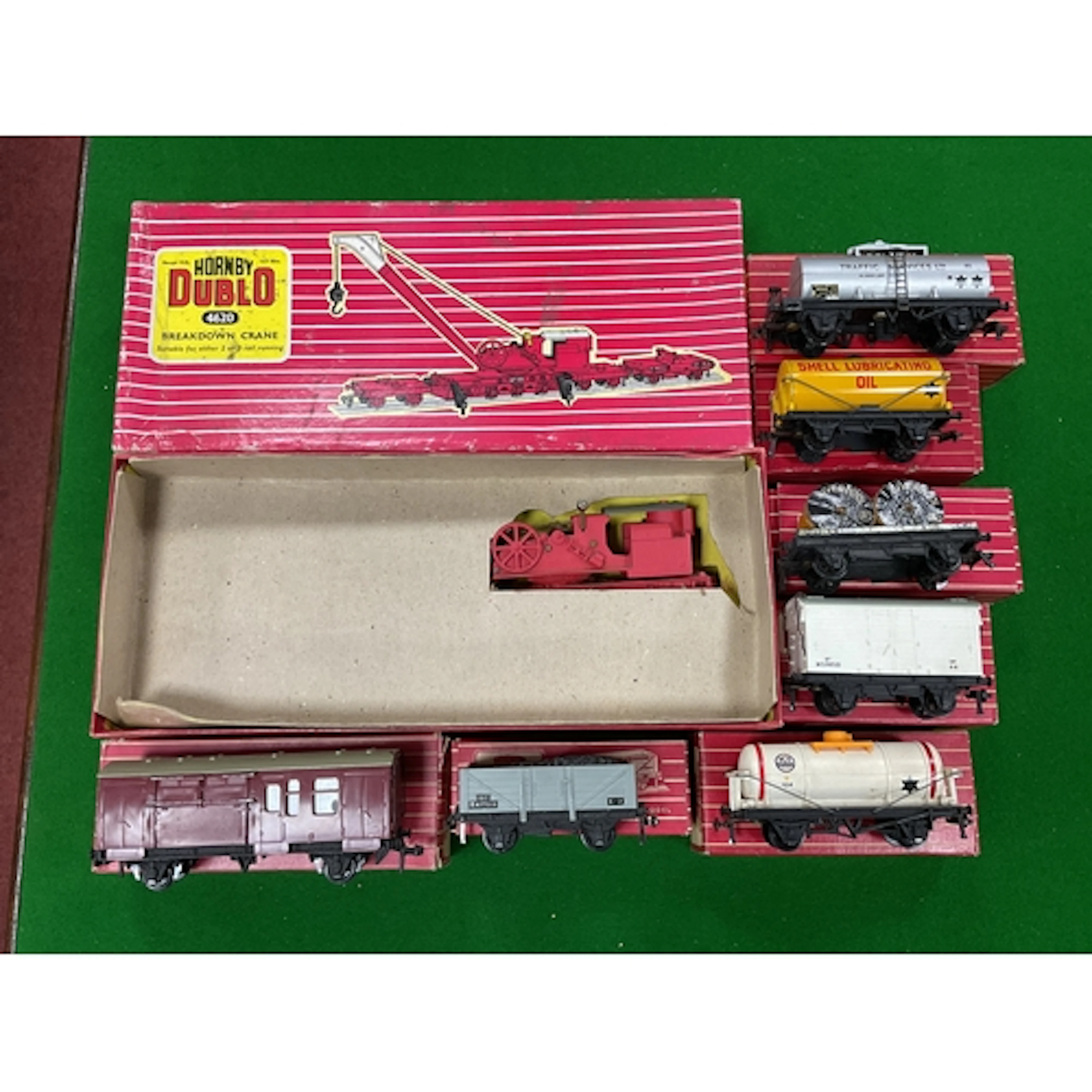 A quantity of Hornby Dublo 2-rail including #4620 Breakdown ...