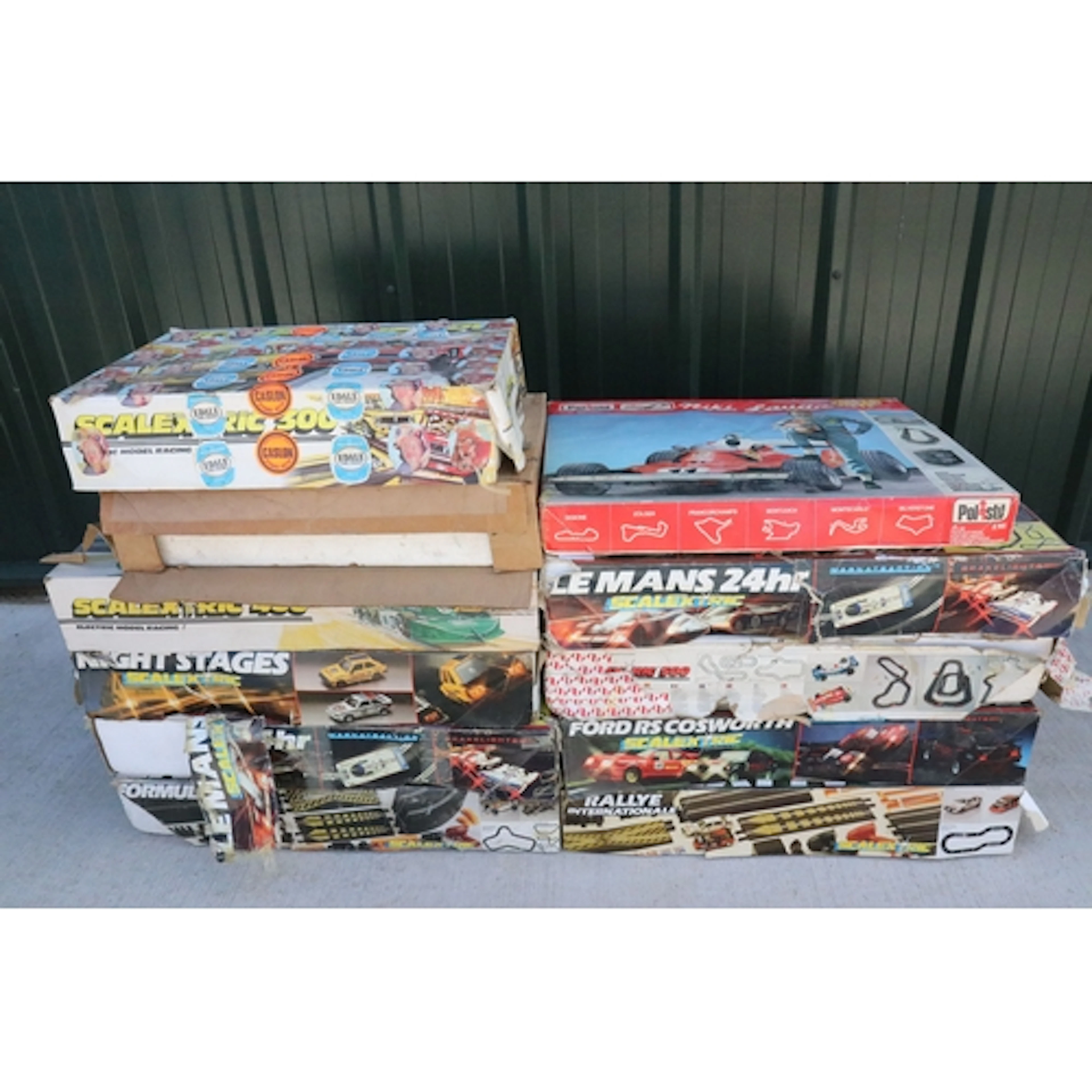 Boxed Scalextric 300 set with both slot cars plus 10 x boxed...