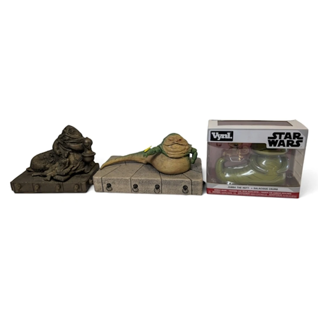 3 x Jabba the Hutts: Funko Vynl Jabba the Hutt & Salacio...