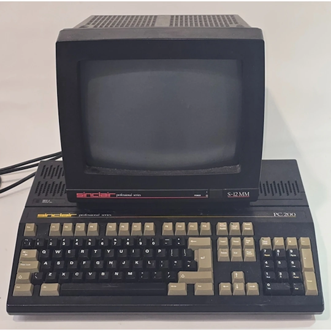 Vintage Sinclair PC200 Personal Computer together with S-12M...