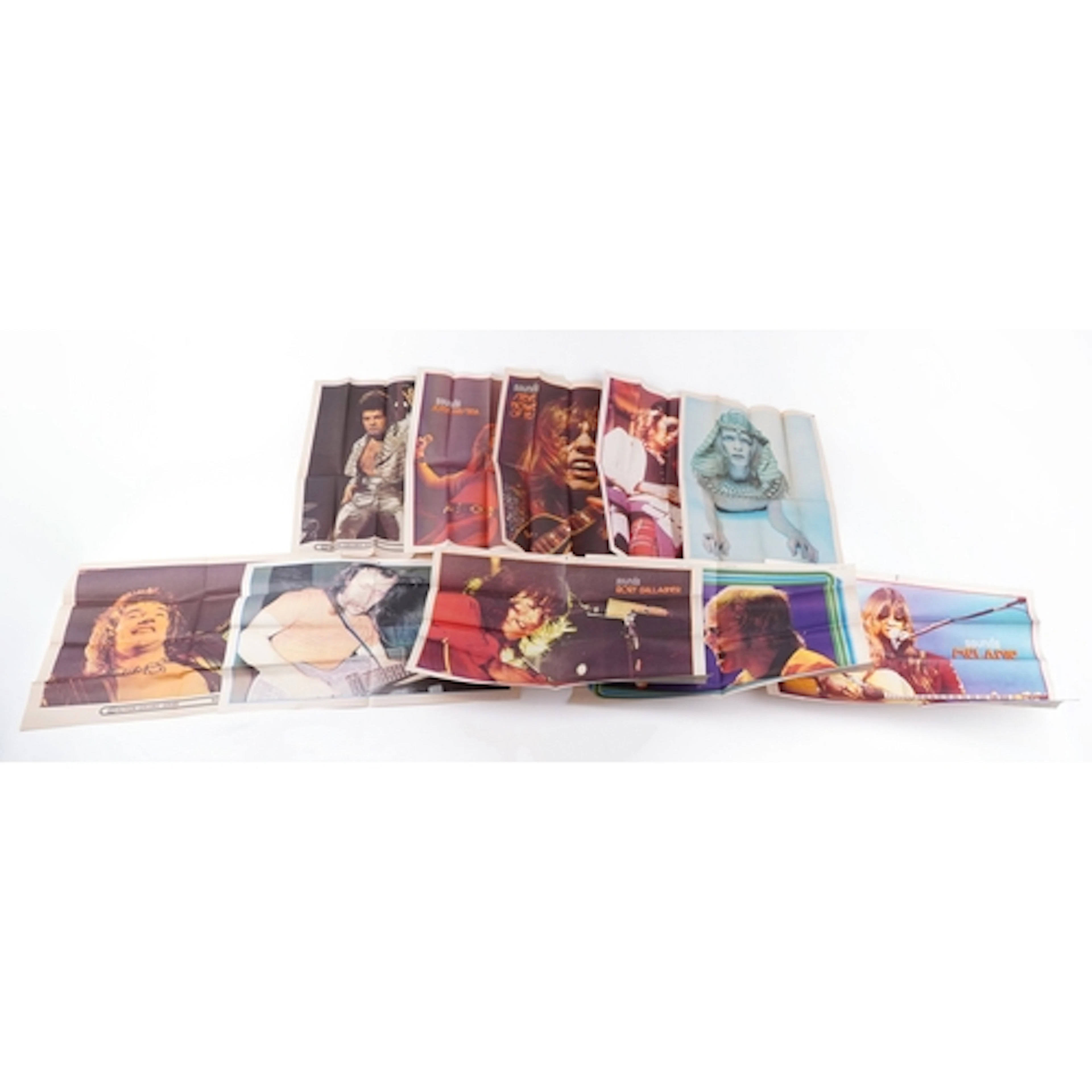 Ten 1970s musician and singer music posters by Sounds and Di...