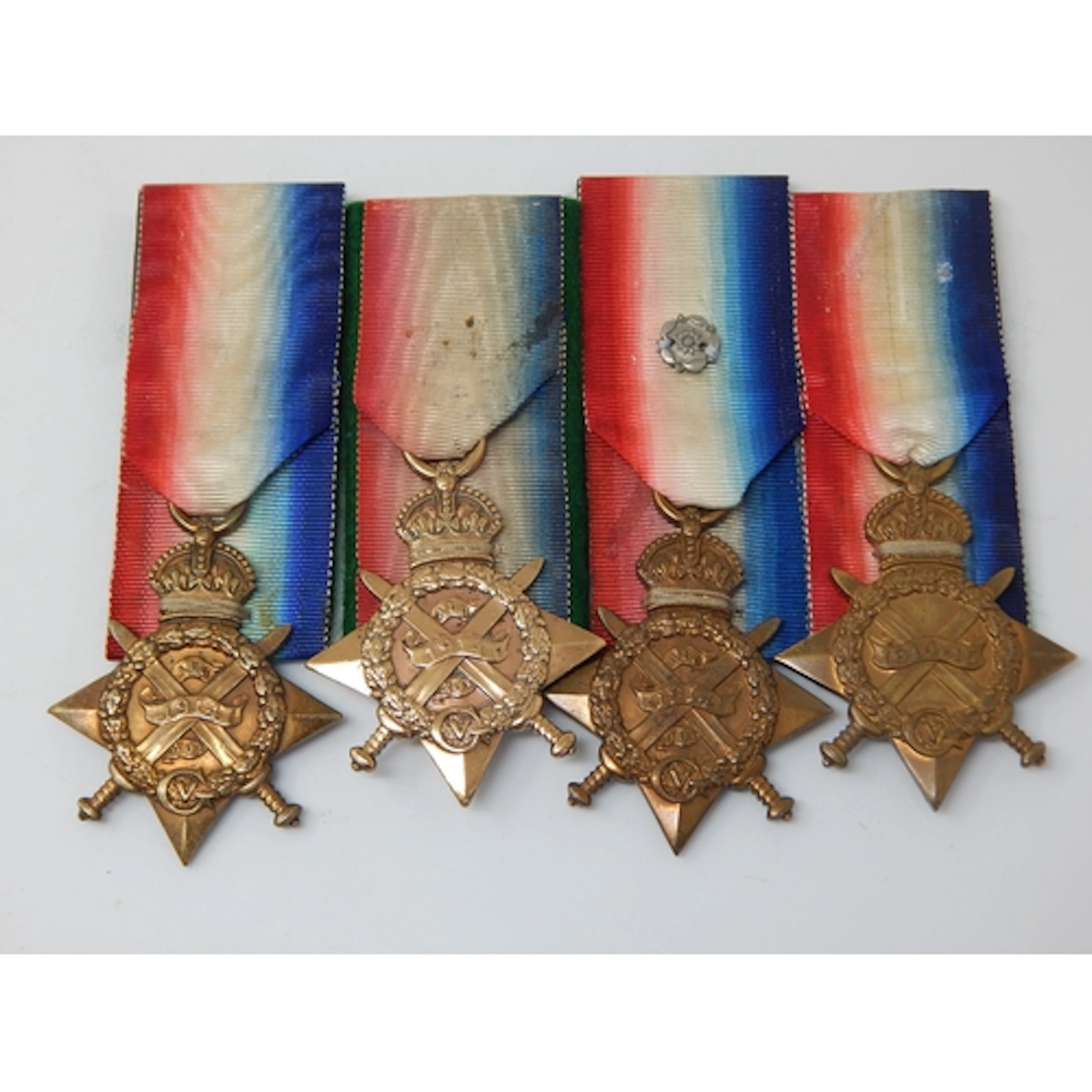 WWI 1914 Star Medals Awarded & Named to "11302 PTE/L/CPL. S....