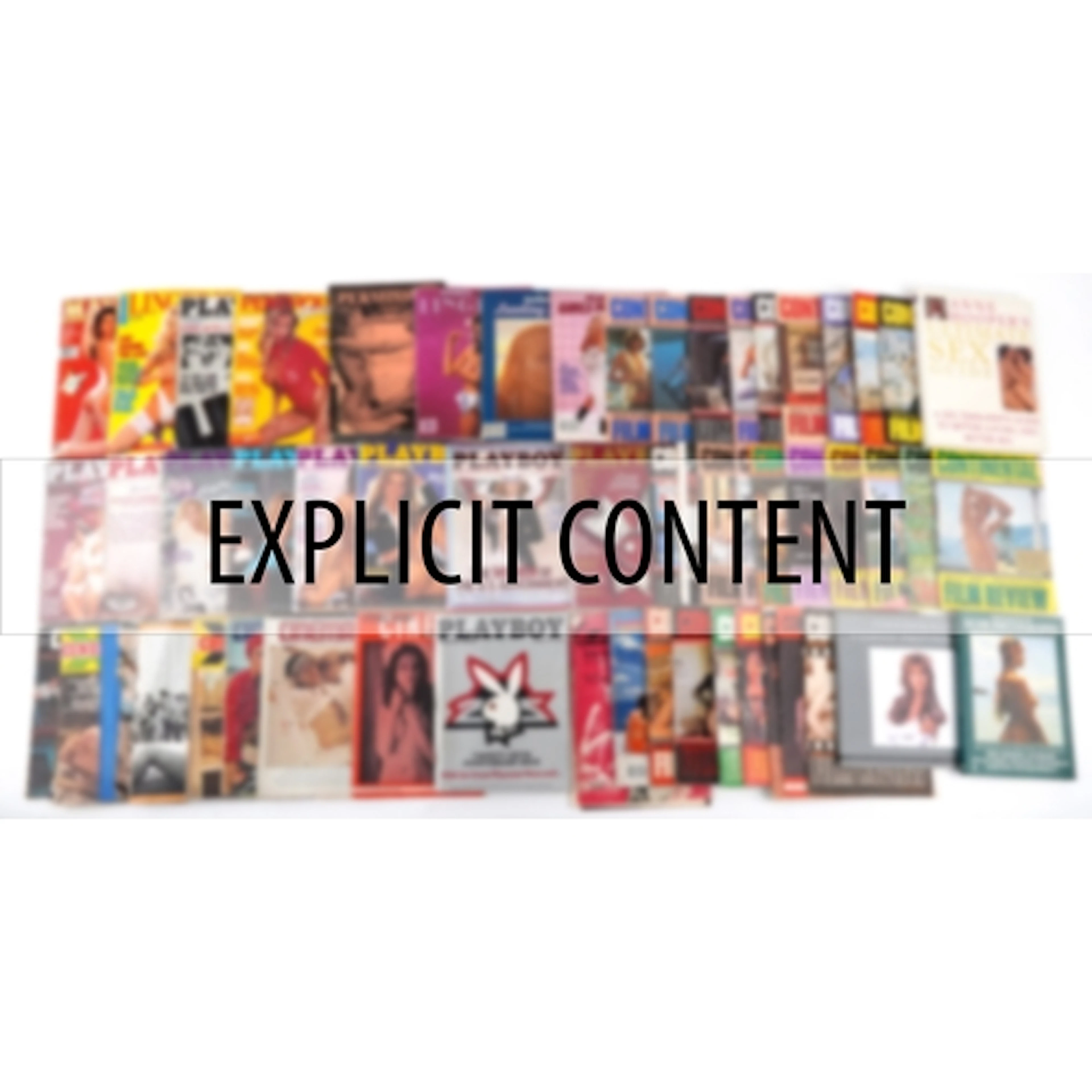 Large collection of vintage and later adult magazines includ...