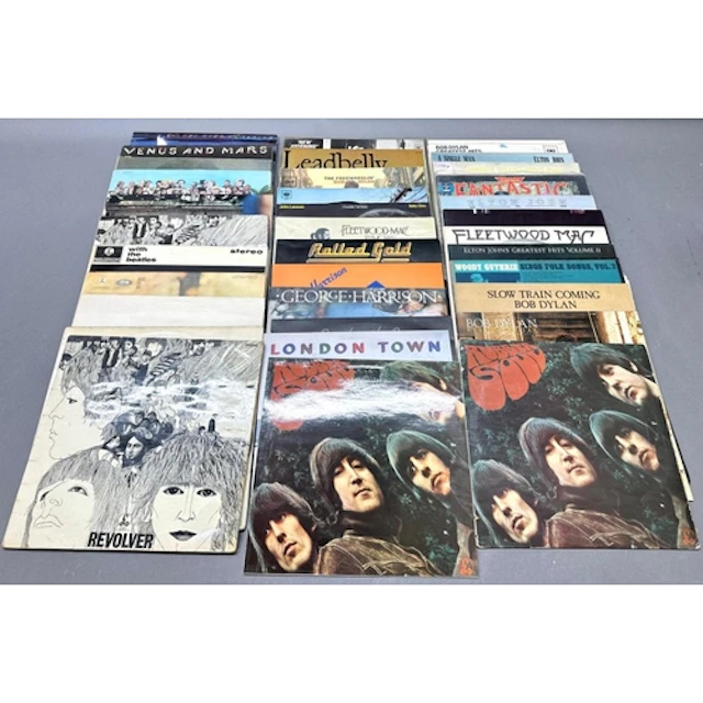 A selection of vinyl records by various artists to include E...