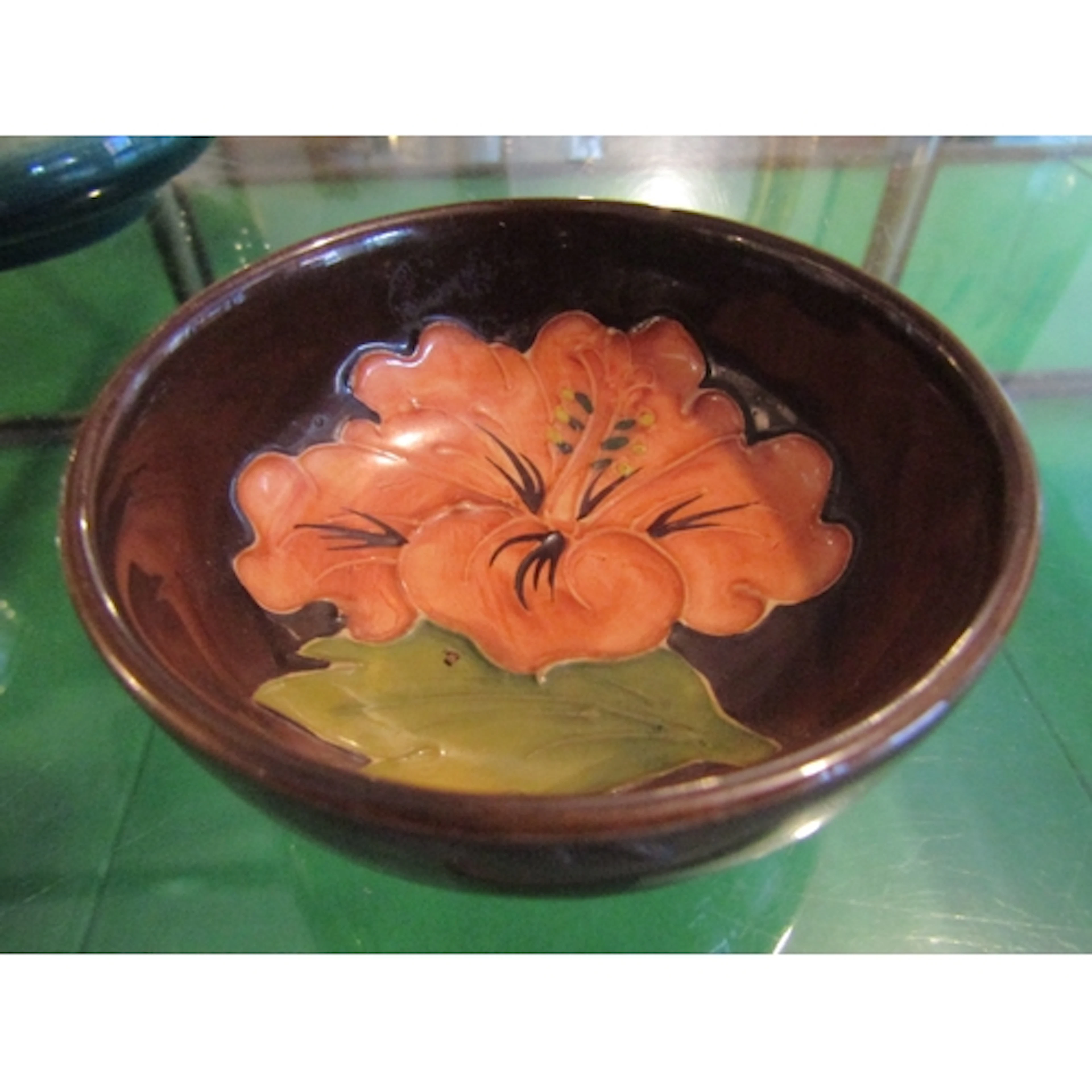 Moorcroft Circular Form Table Dish Approximately 5 Inches Di...