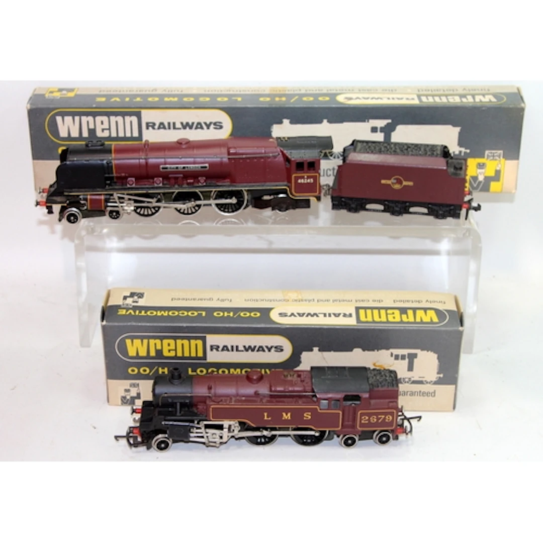 OO Gauge Wrenn locomotives: LMS 2-6-4 Tank ref:W2219 c/w BR ...