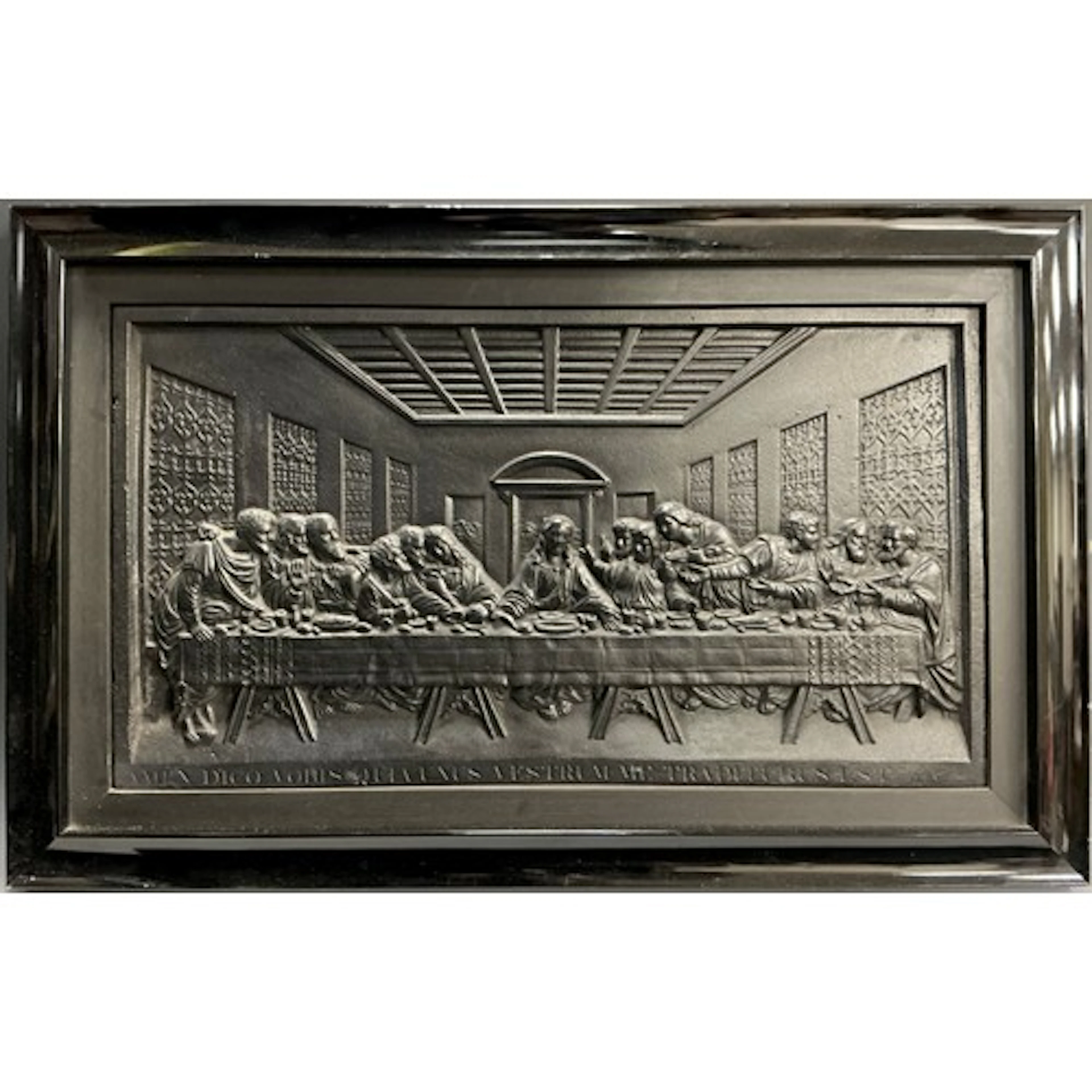 A Renaissance Revival cast iron rectangular plaque, in the m...