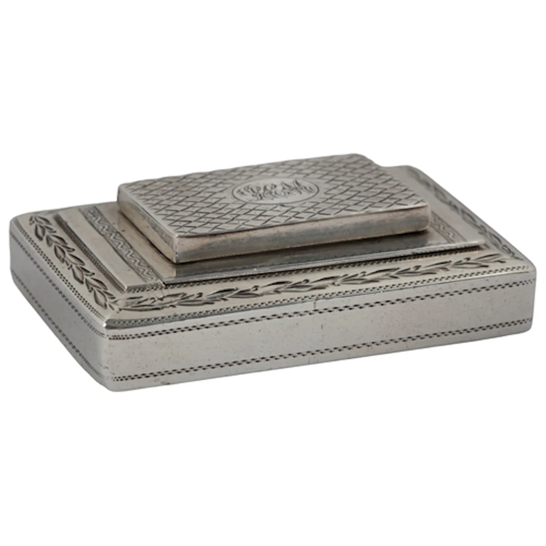 A George III silver combination vinaigrette/snuff box by Ric...