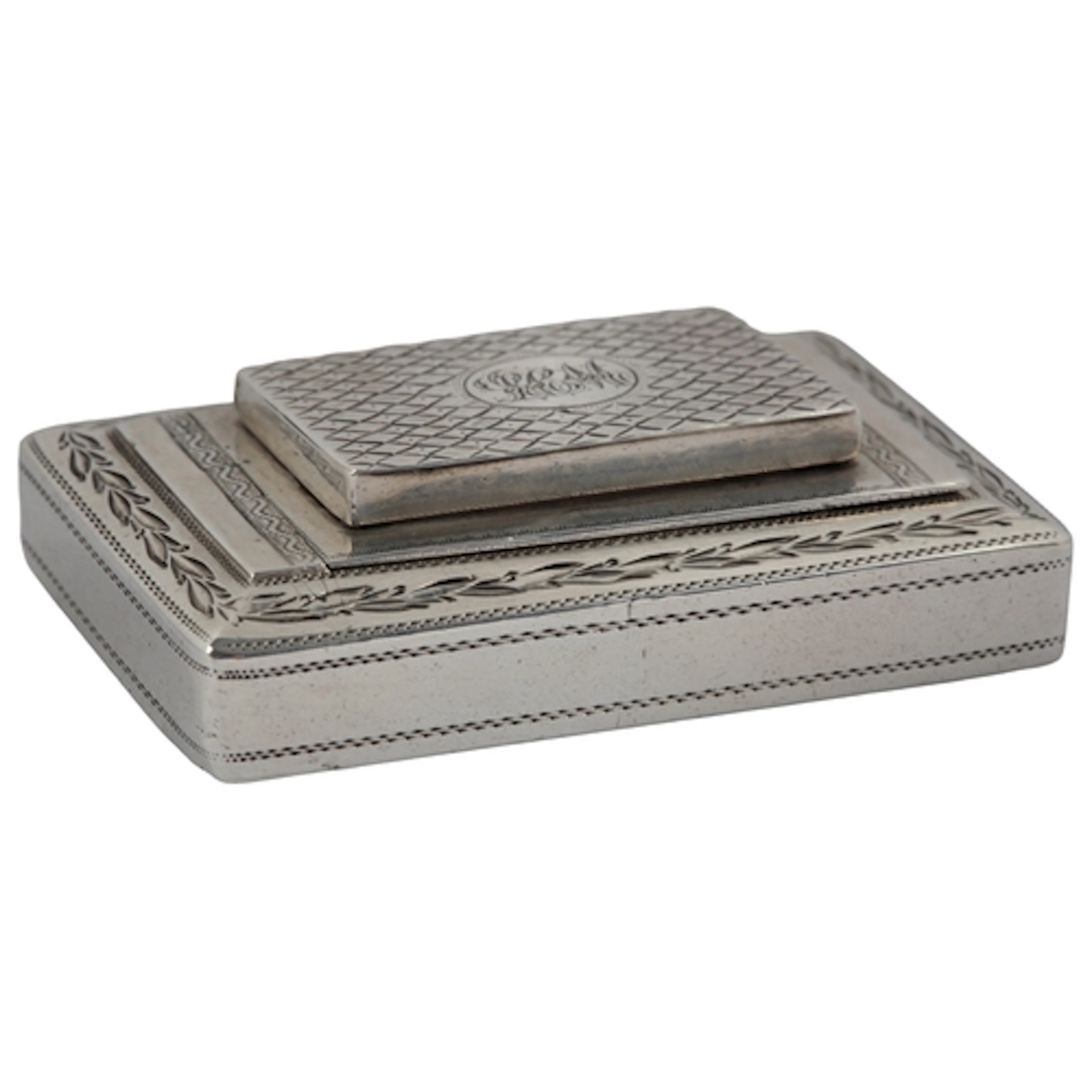A George III silver combination vinaigrette/snuff box by Ric...