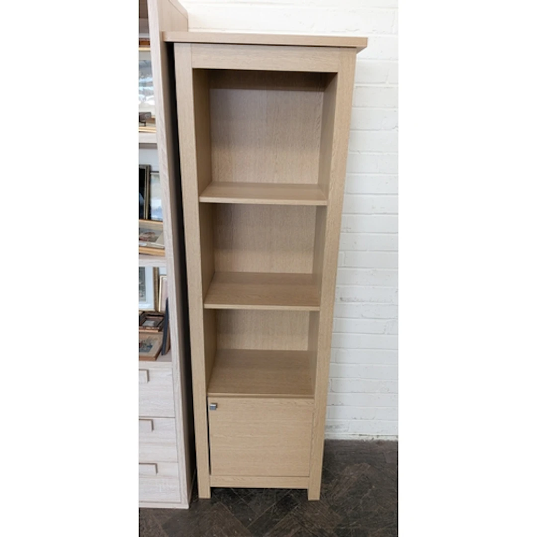 Light oak finished cube style storage unit, fitted cupboard ...