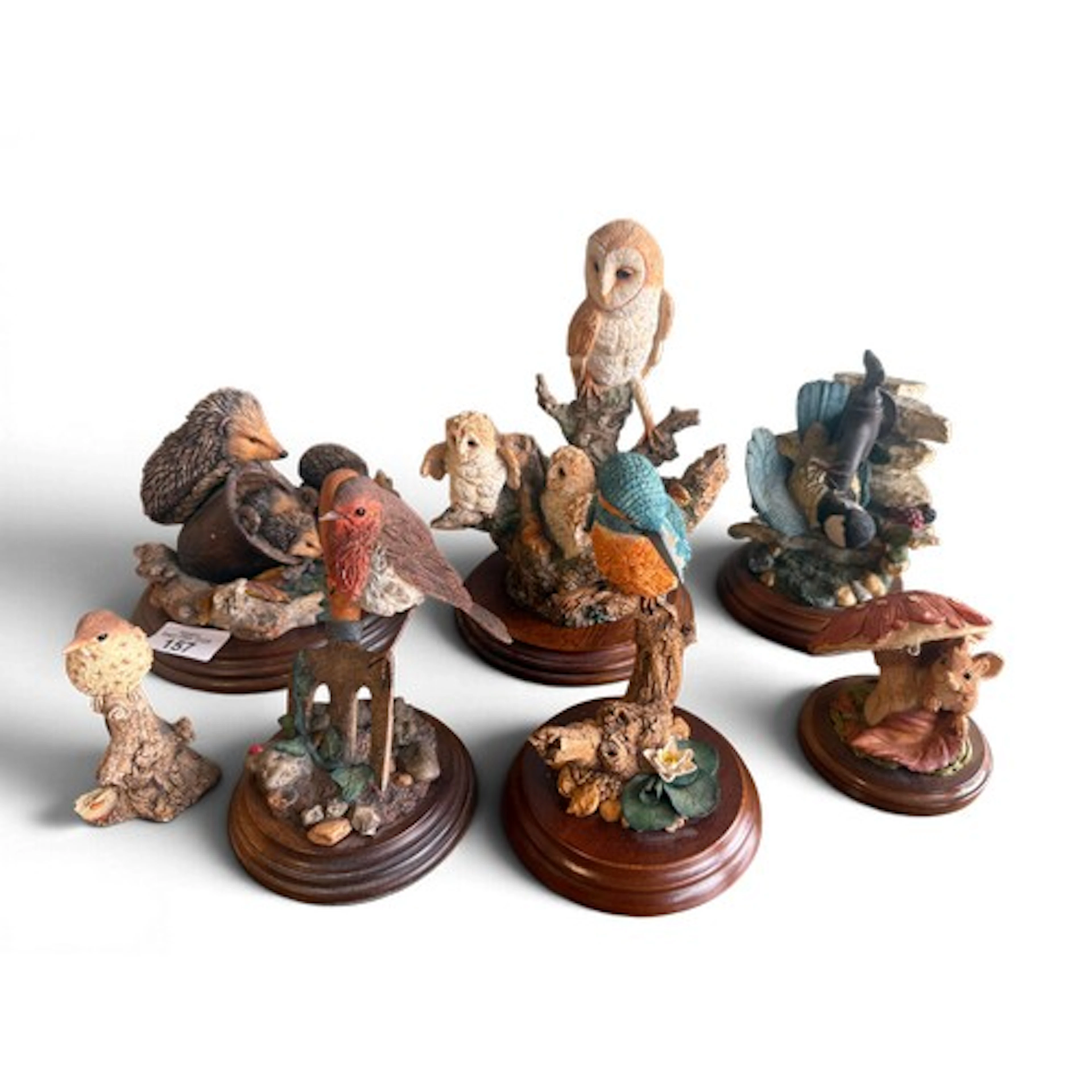 A collection of Worcester Country Artists sculptures to incl...