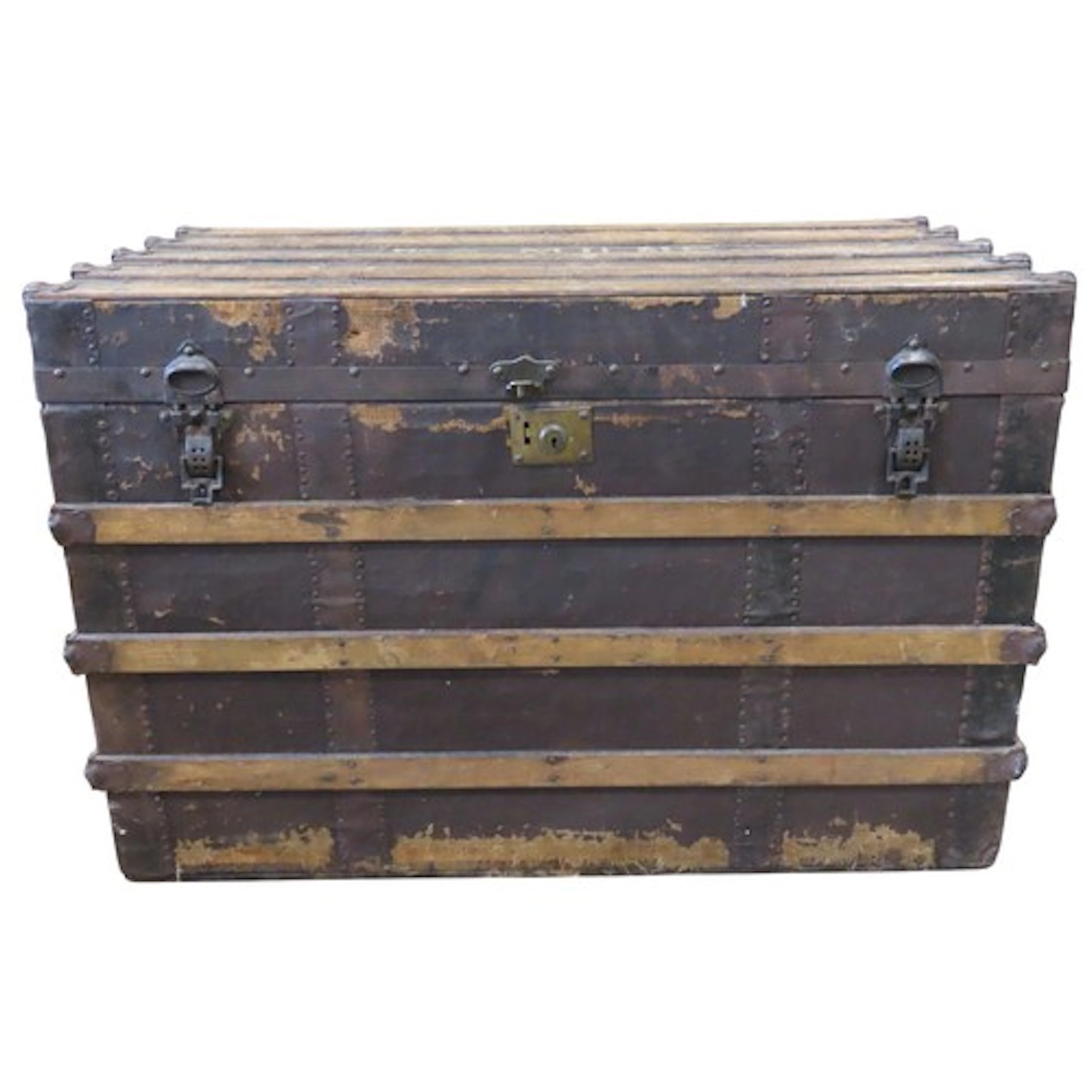 A vintage GG Peterkin timber and steel lathe bound travellin...