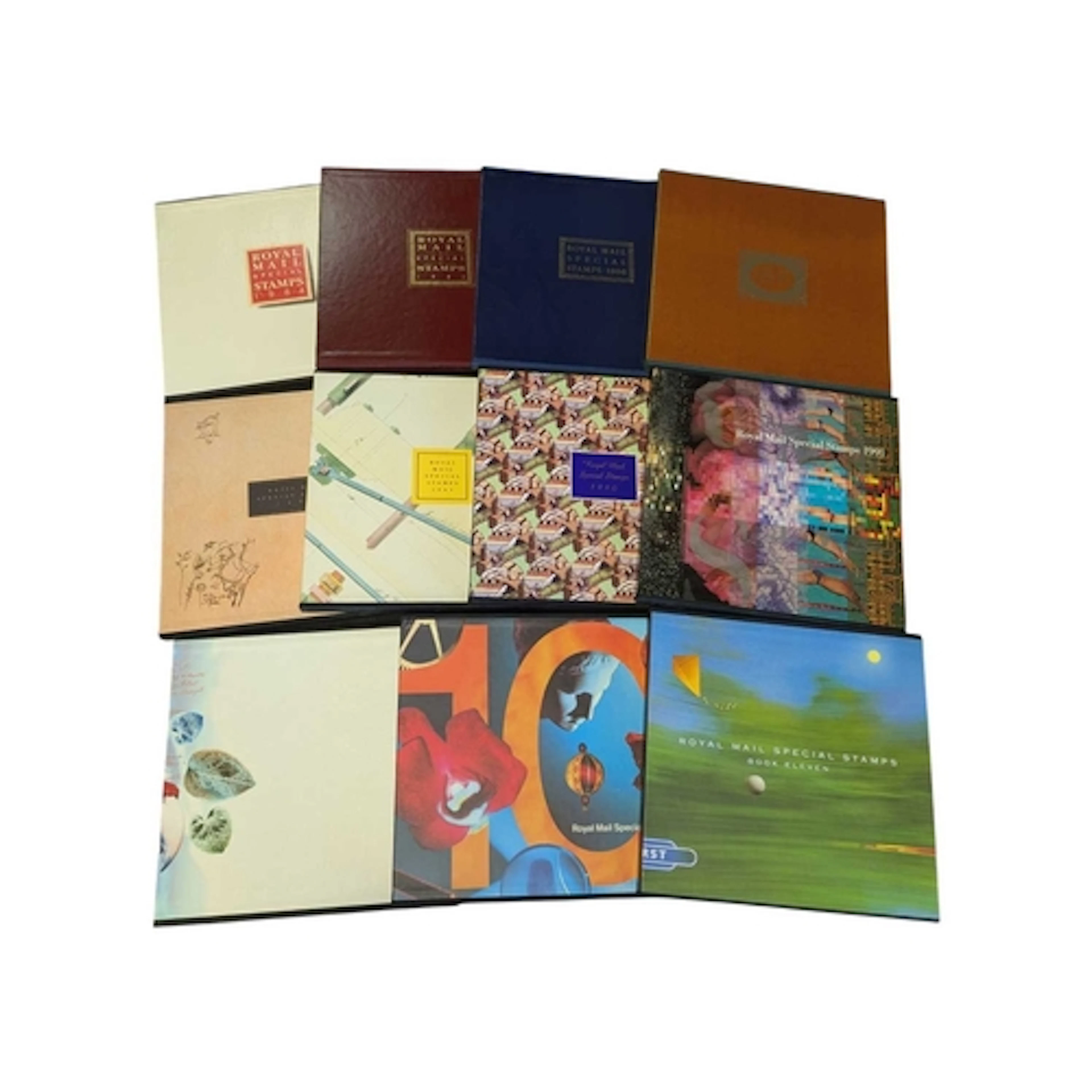 A collection of eleven Royal Mail special stamp collection b...