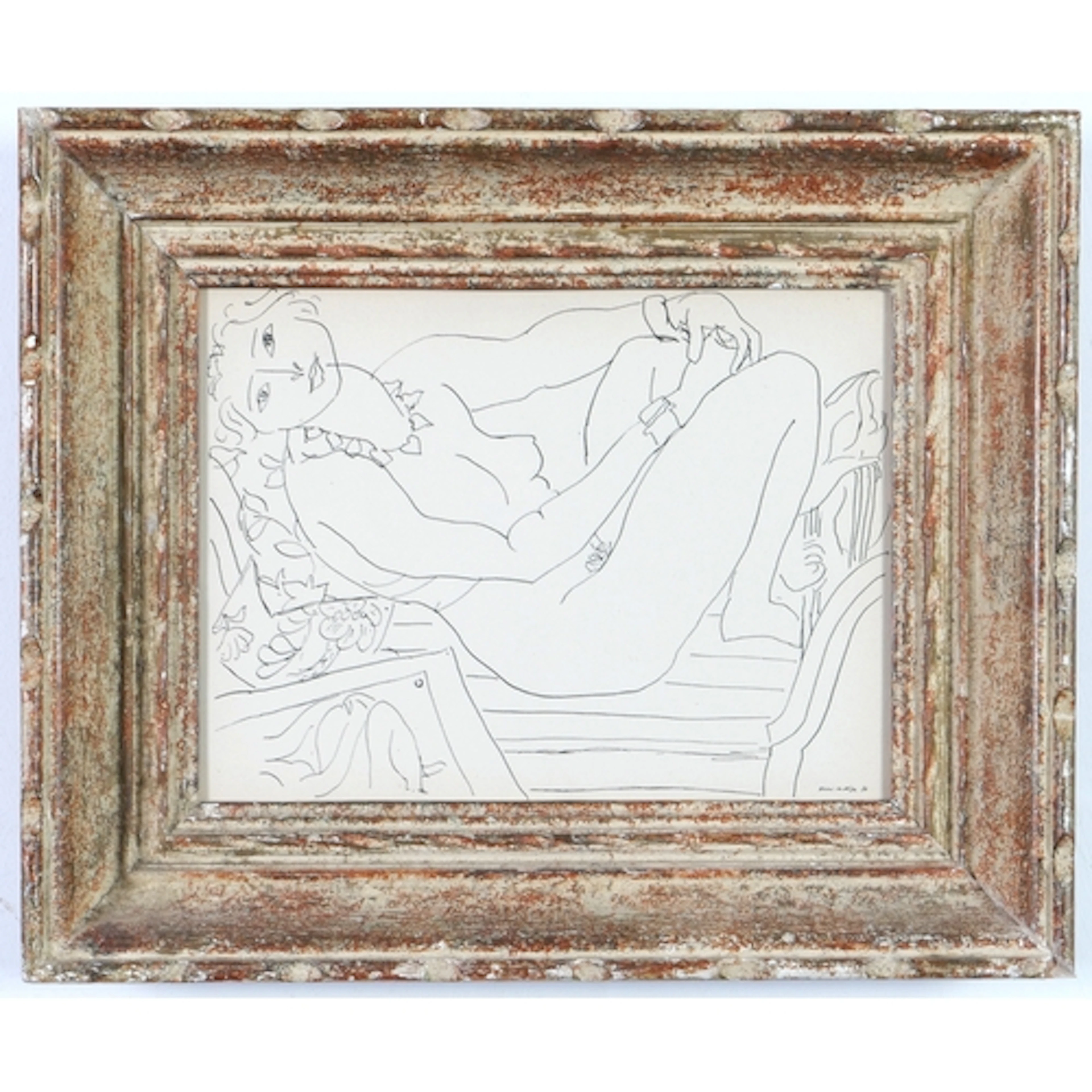 HENRI MATISSE (FRENCH, 1869-1954): A LITHOGRAPH DEPICTING A ...