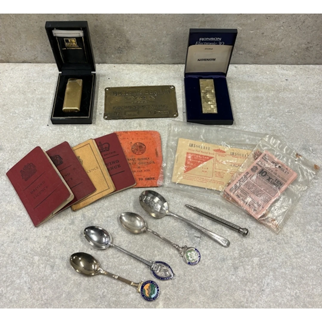 An Automobiles Berliet of Lyon bus plate etc. Est. £20 - £30...