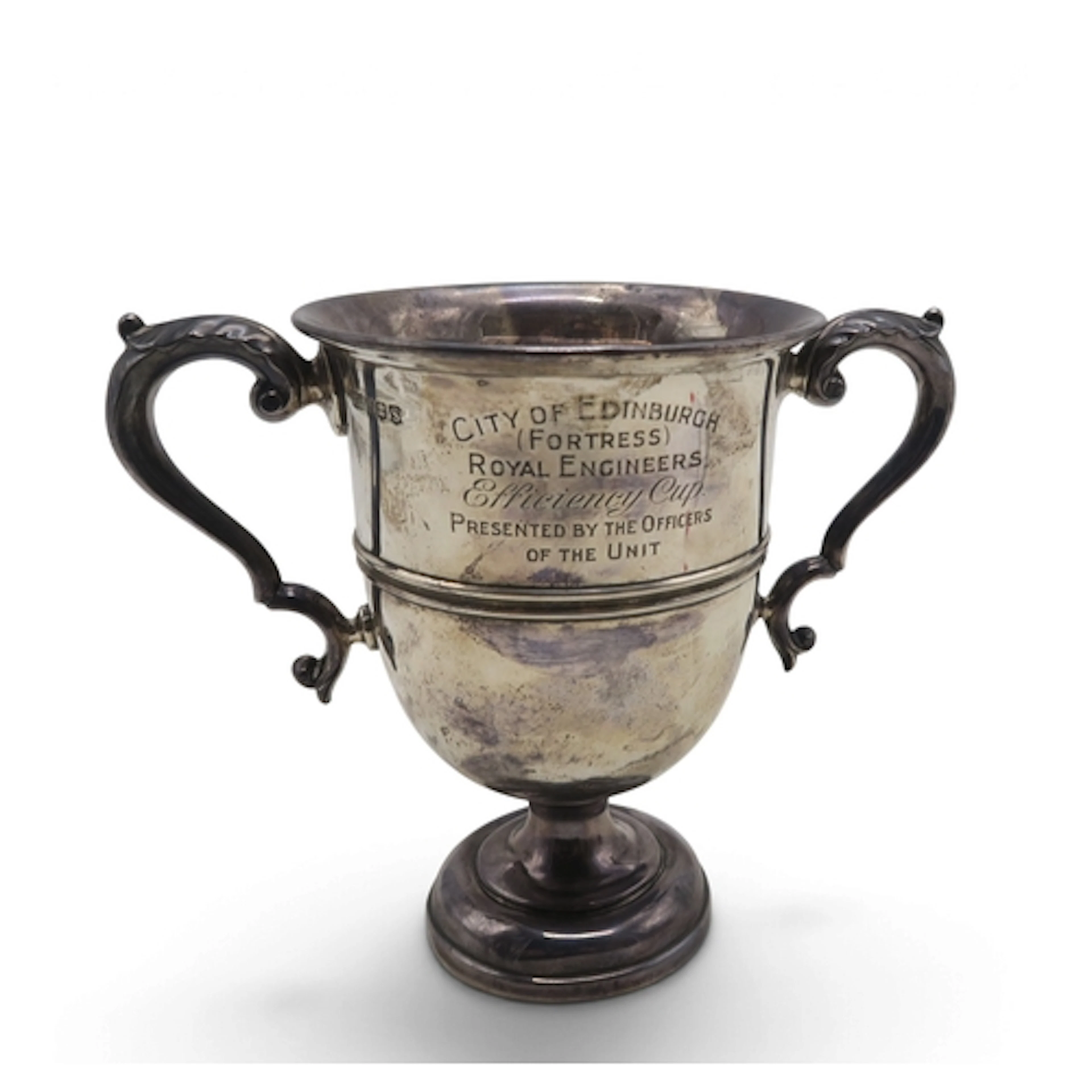 Military Interest - a George V Scottish silver twin-handled ...