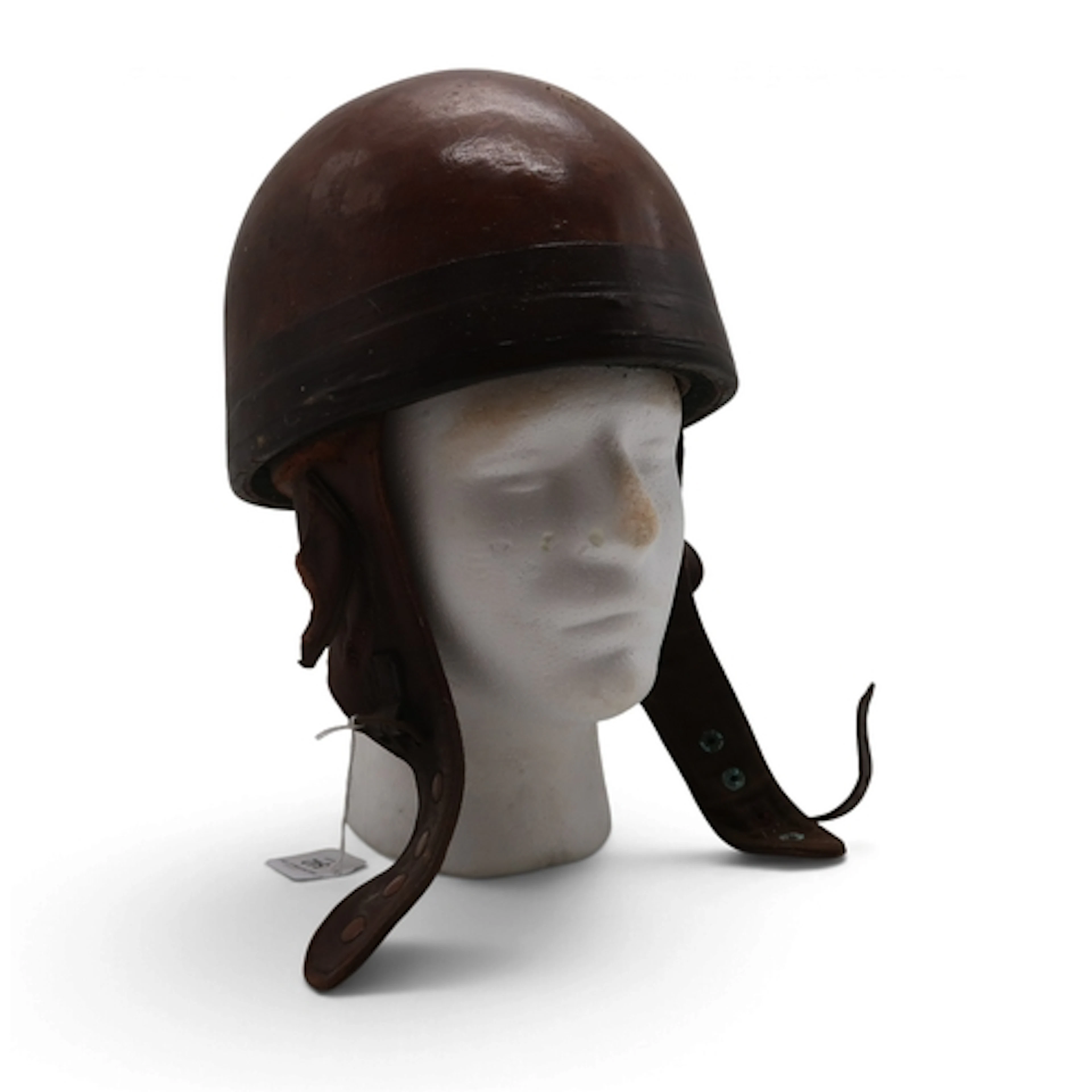 A scarce early-20th century motor racing driver or rider's h...