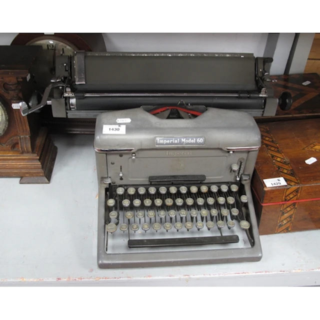 A Vintage Imperial Model 60 Typewriter.