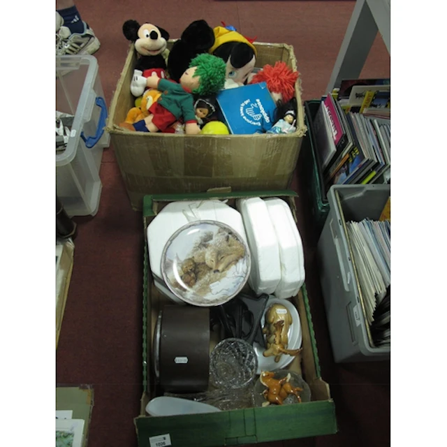 Toys and collectables, including assorted plush toys (Disney...