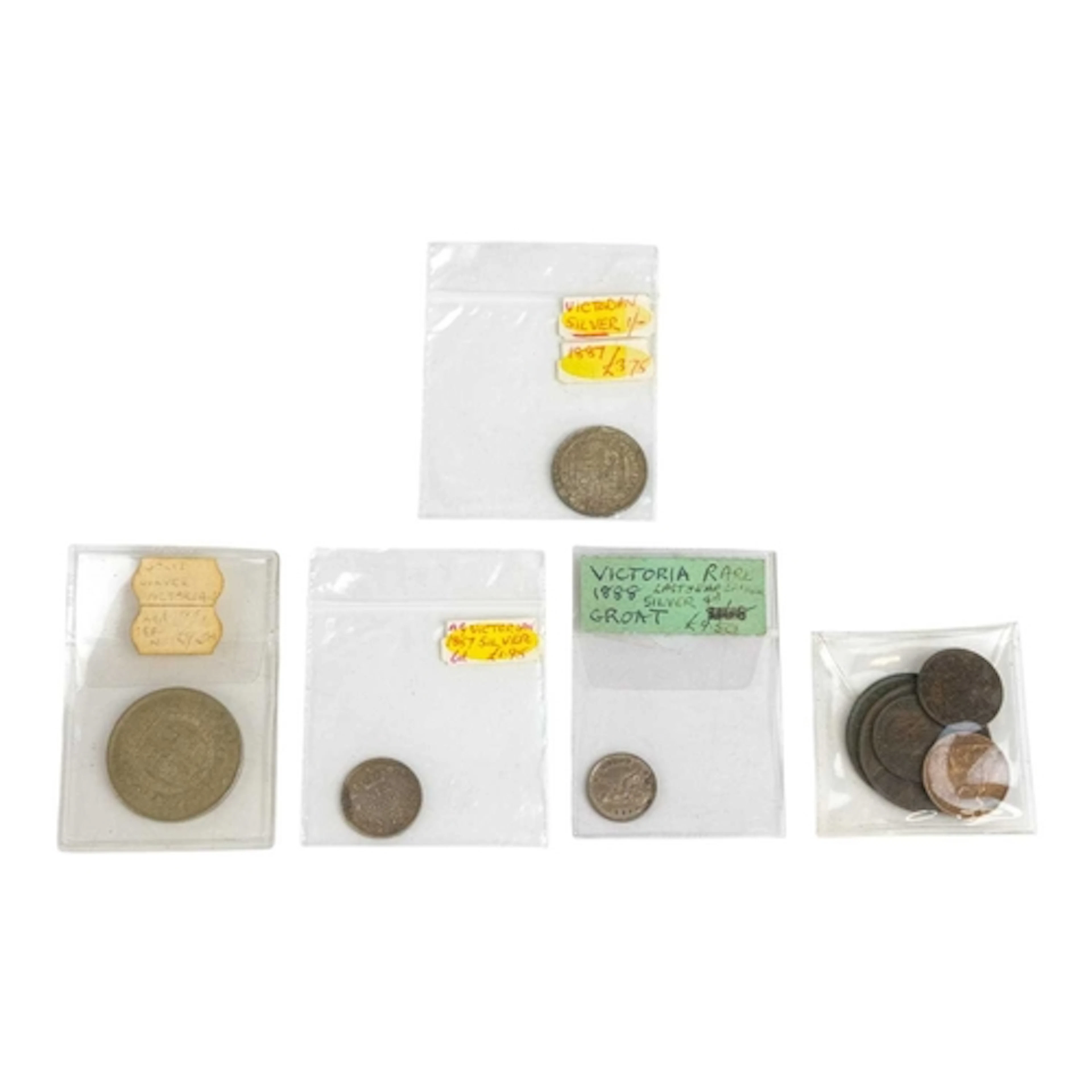 Queen Victoria 1887 half crown, shilling and sixpence. All N...