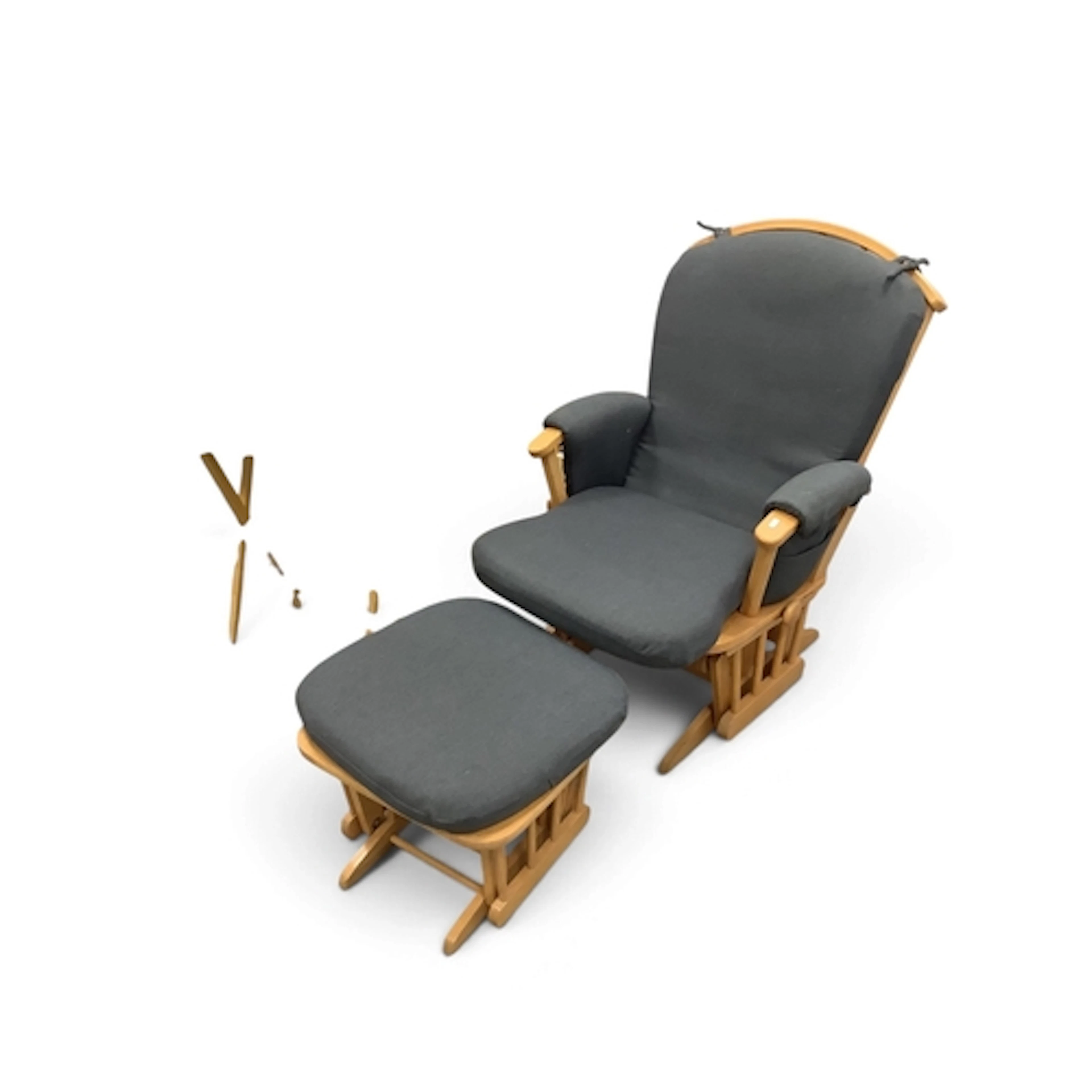 Dutailer Reclining Armchair and Stool, four folding tables (...