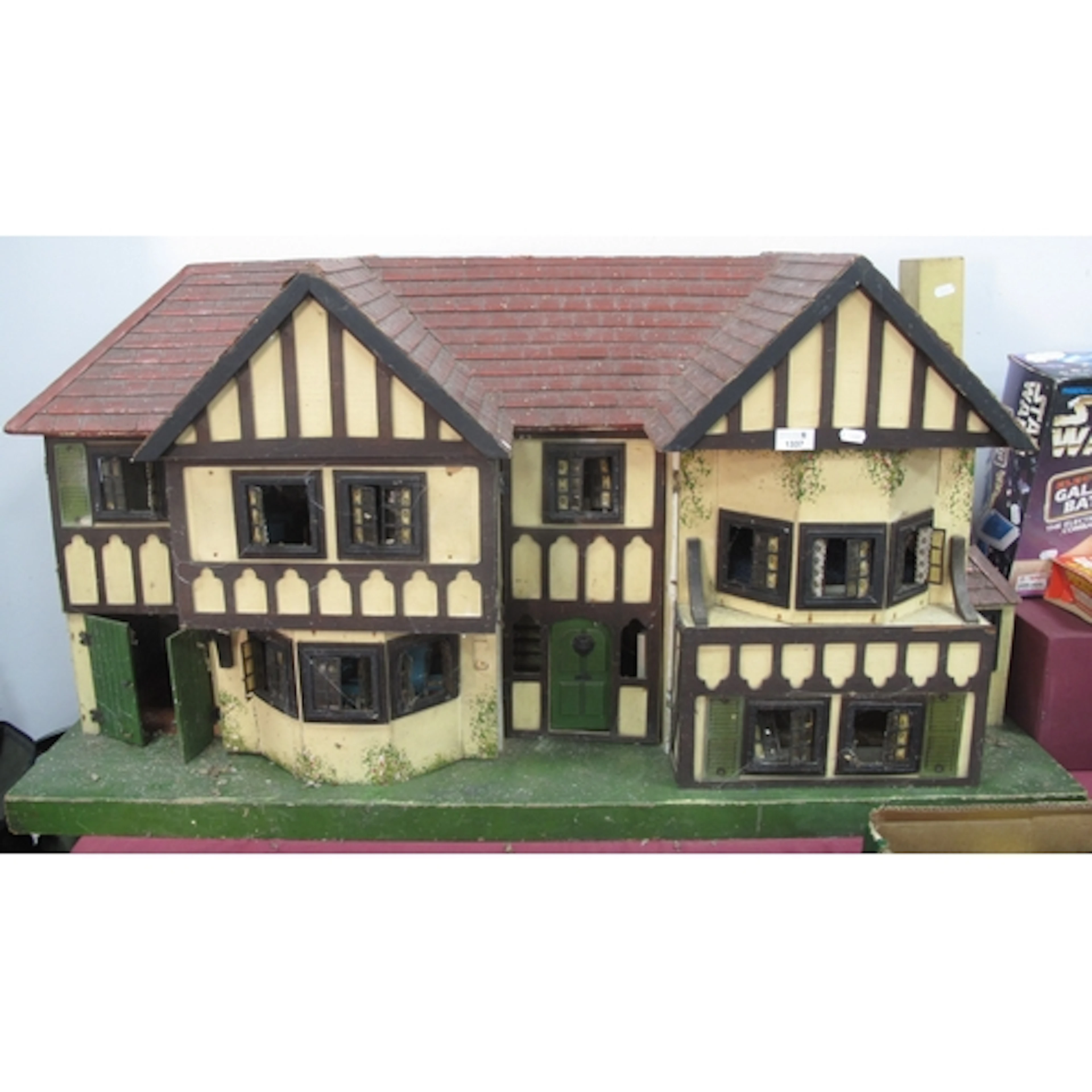 Triang Large Double Fronted Dolls House, with red tile effec...