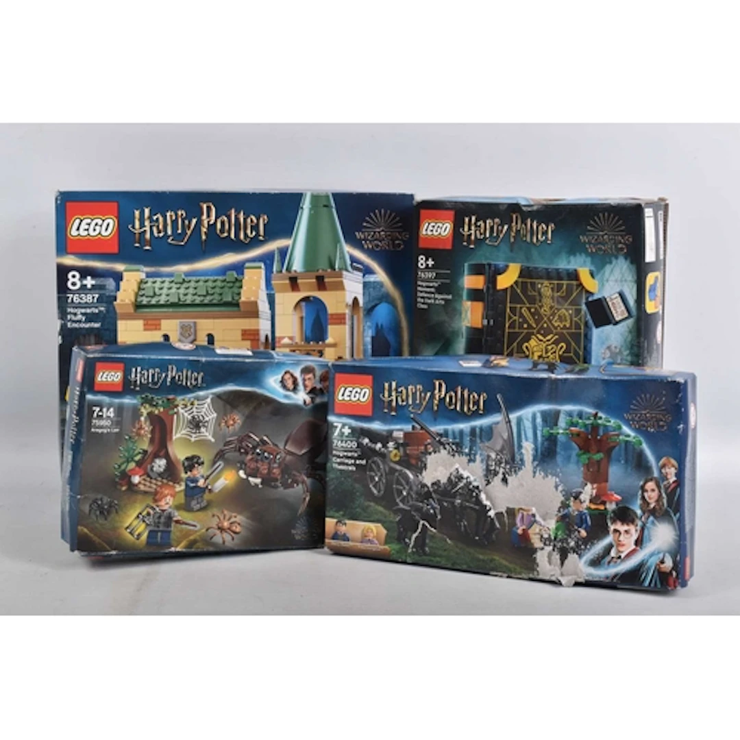 FOUR BOXED SEALED HARRY POTTER LEGO SETS, to include set 763...