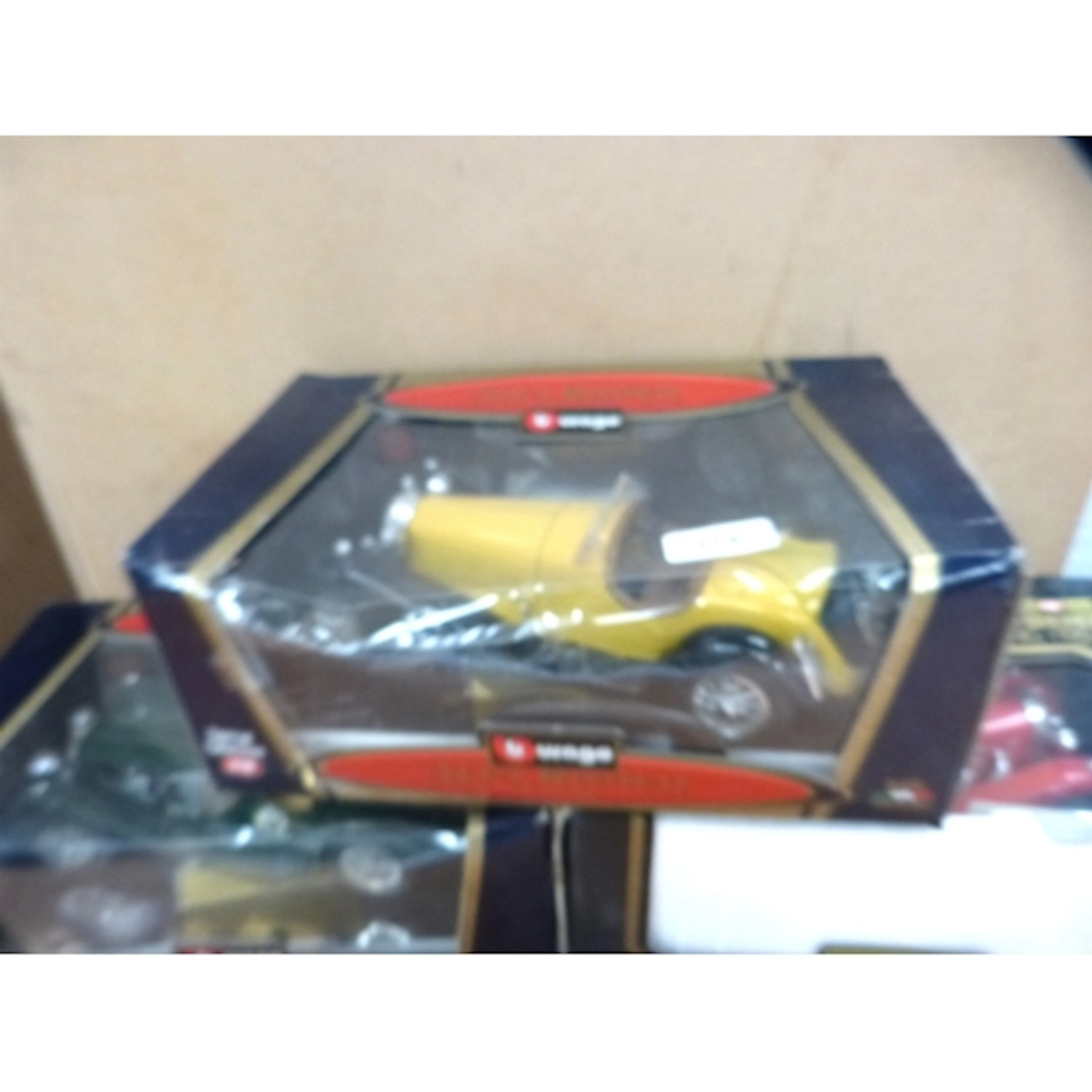 Three Burago 1:18 scale diecast cars to include Alfa Romeo, ...