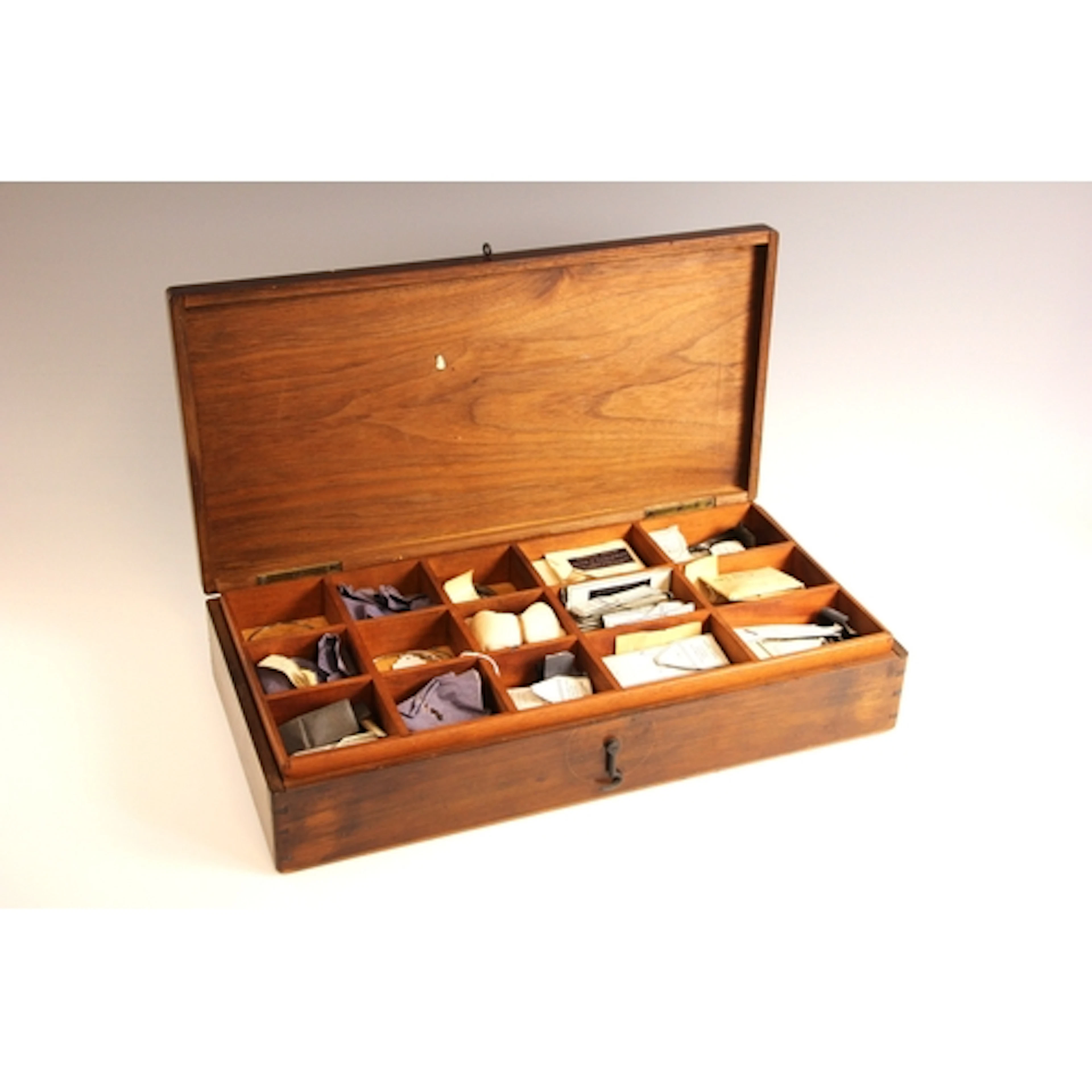 A box of surgeons' needles by Chas F Thackray of Leeds, earl...