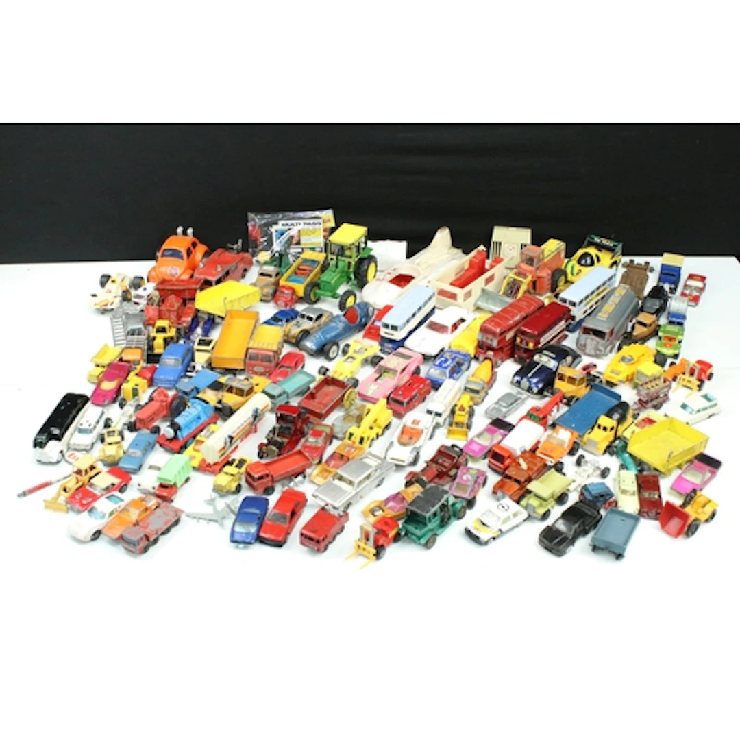 Quantity of play worn diecast models from the Mid 20th C onw...