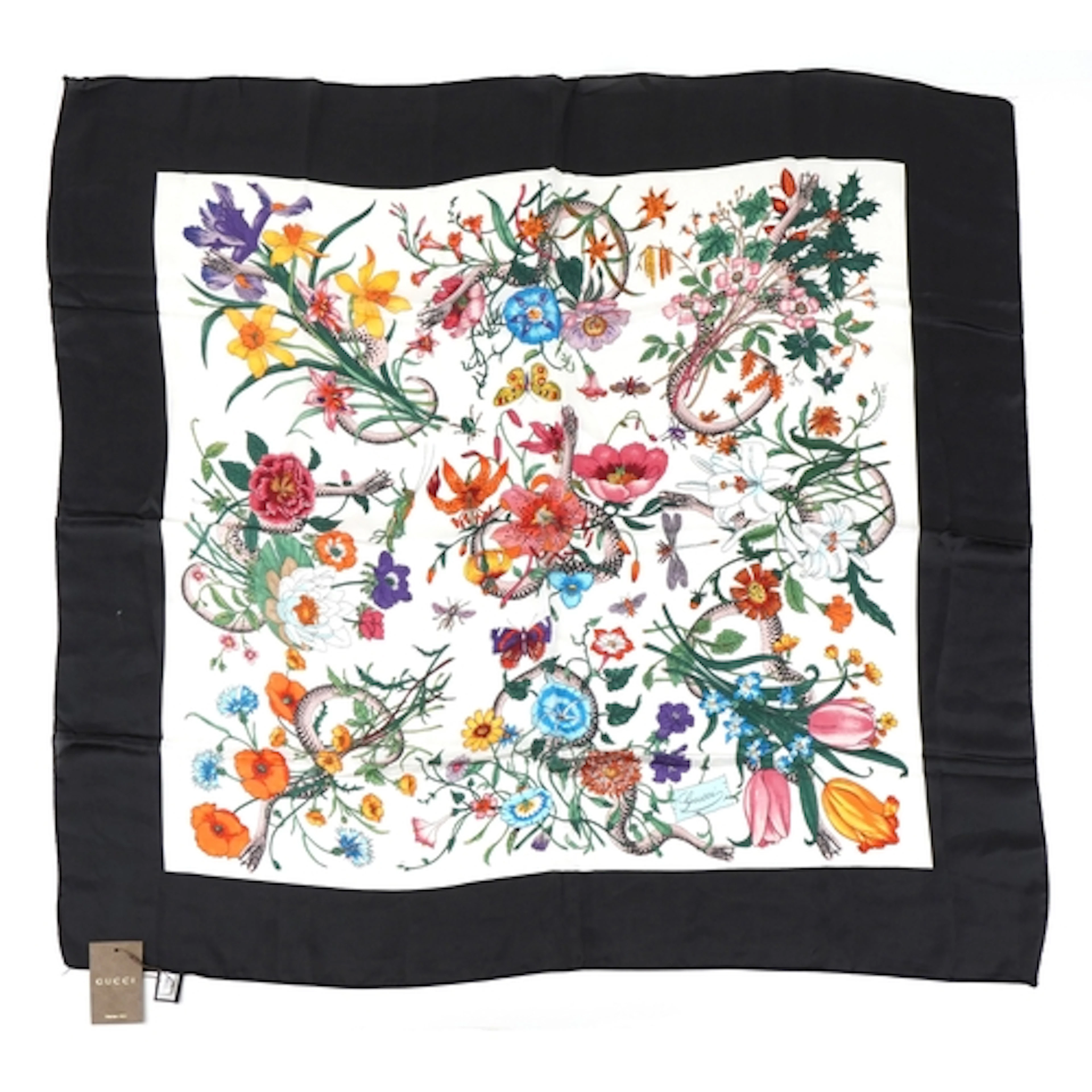 Gucci, an Italian silk scarf in the Flora print designed by ...