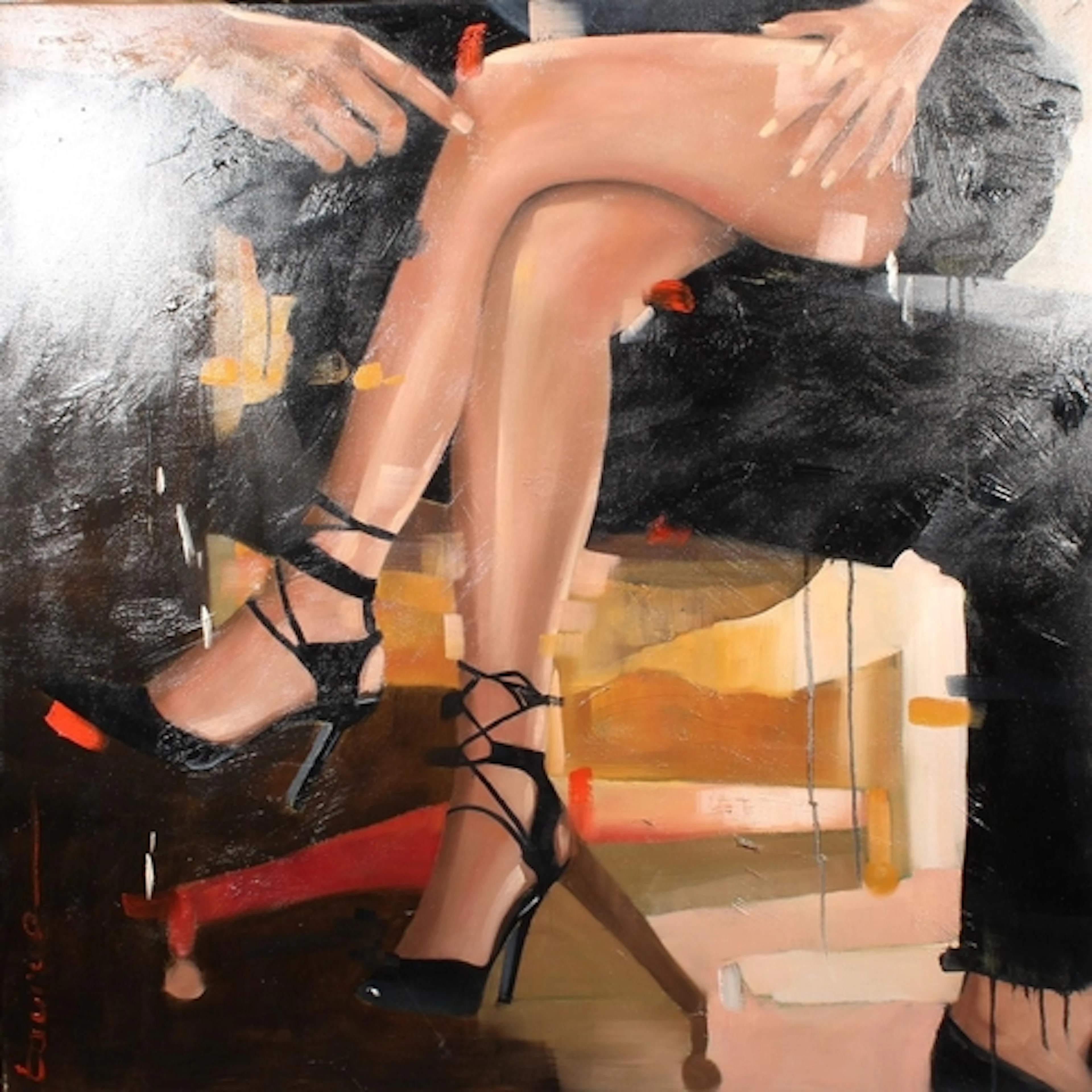 PASCALE TAURUA (French Polynesian b1961) Sensualite a Deux ...