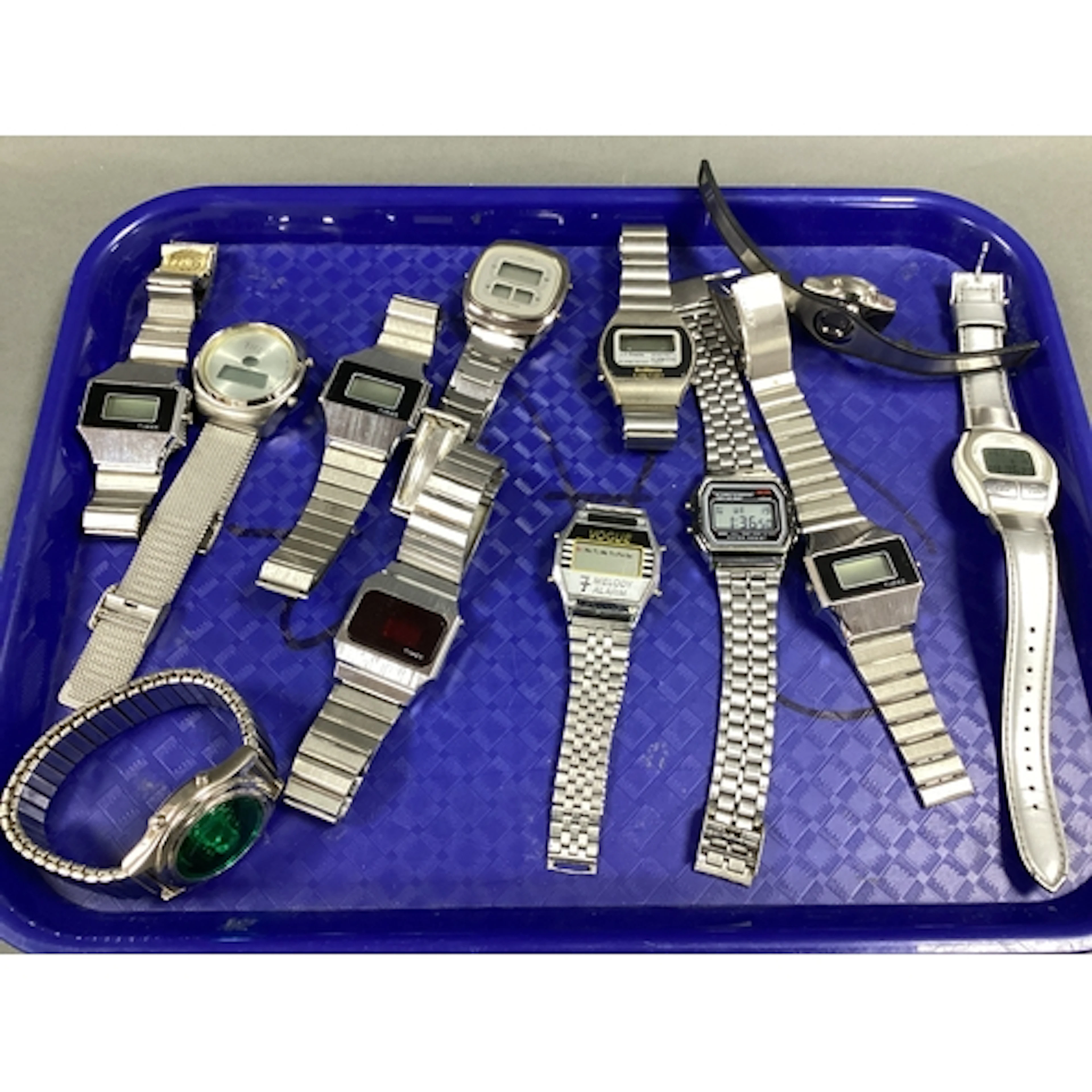 A Collection of Gent's Digital Wristwatches, including Belti...