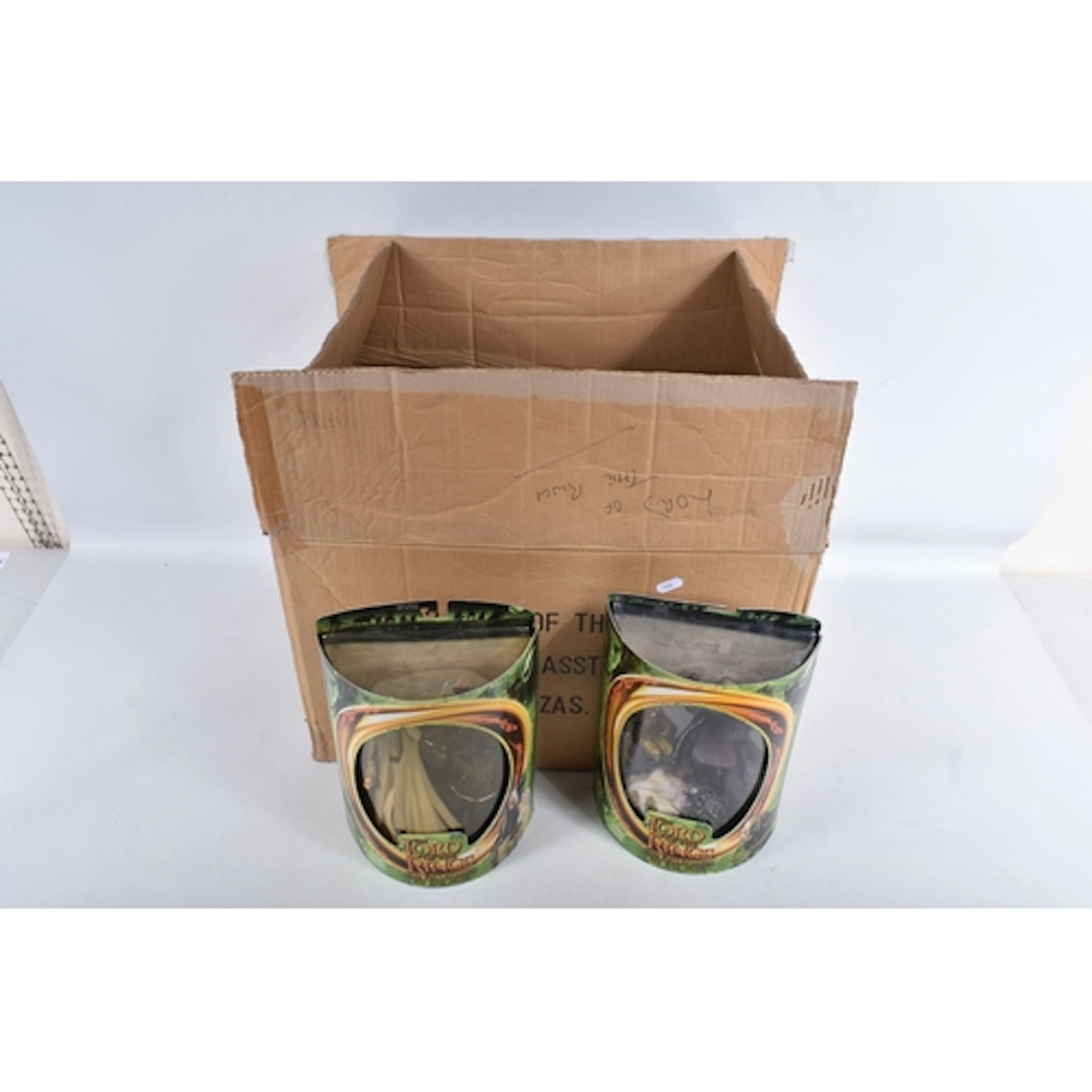 TEN BOXED TOY BIZ THE LORD OF THE RINGS FIGURES, green packa...