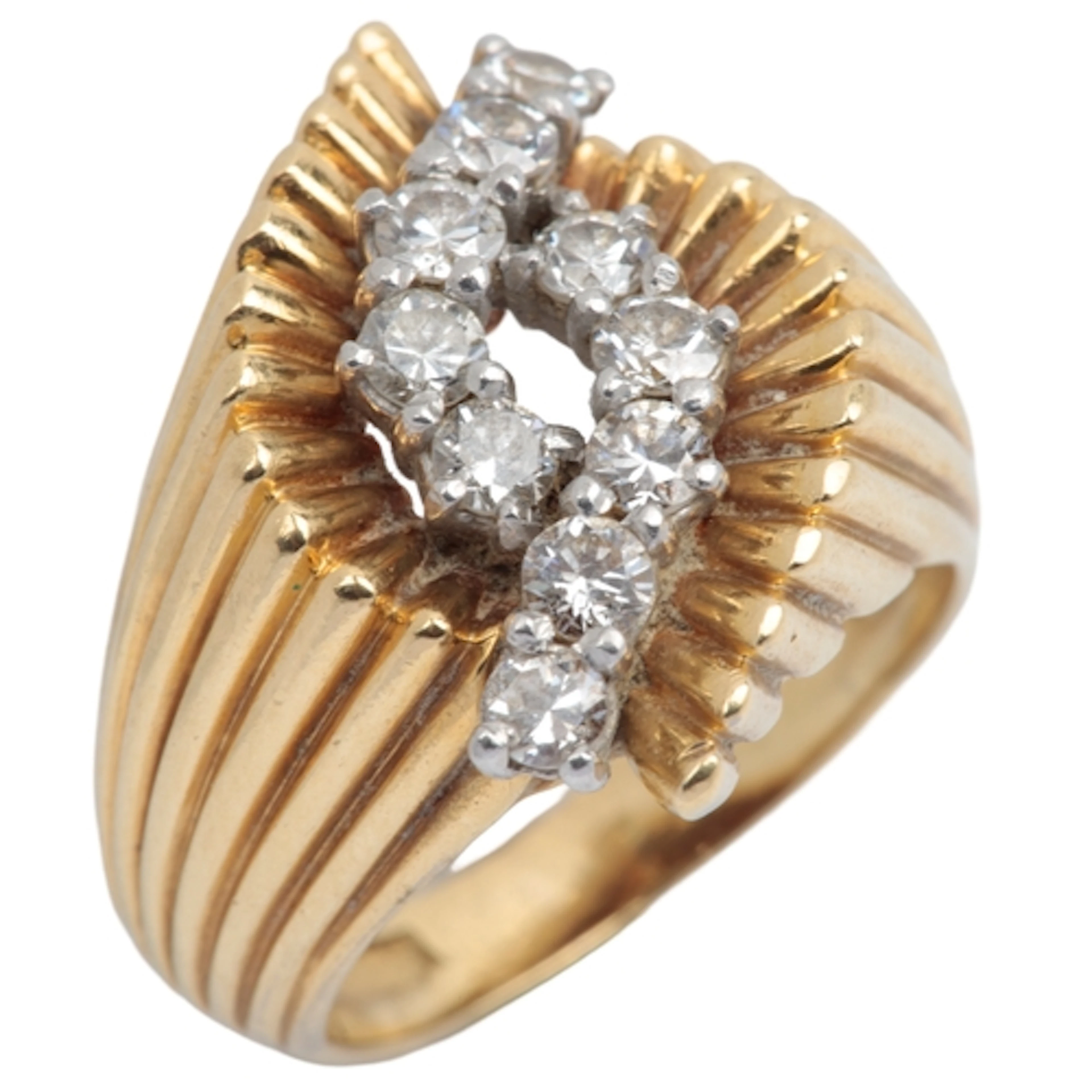 Ben Rosenfeld, a diamond ring, circa 1960, centring on a scr...