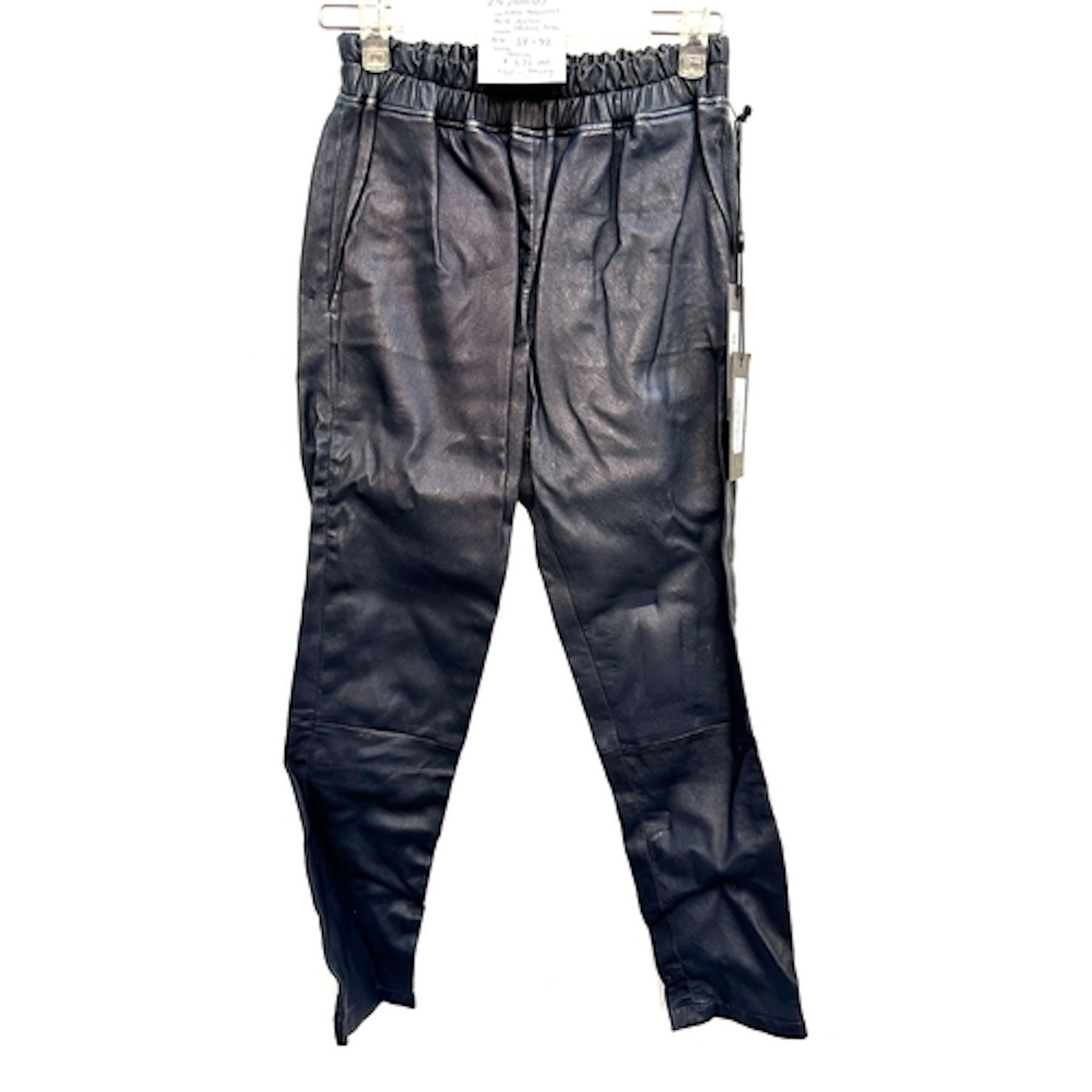 Andrew Majtenyi, NWT, ZINGA Noah midnight blue leather tro...