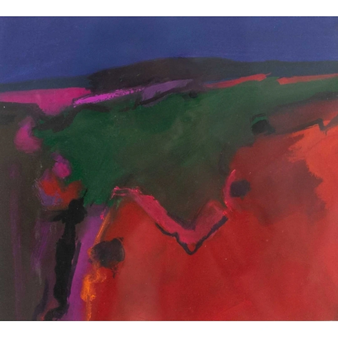 § John MILLER (1931-2002) West Penwith Landscape Gouache, st...