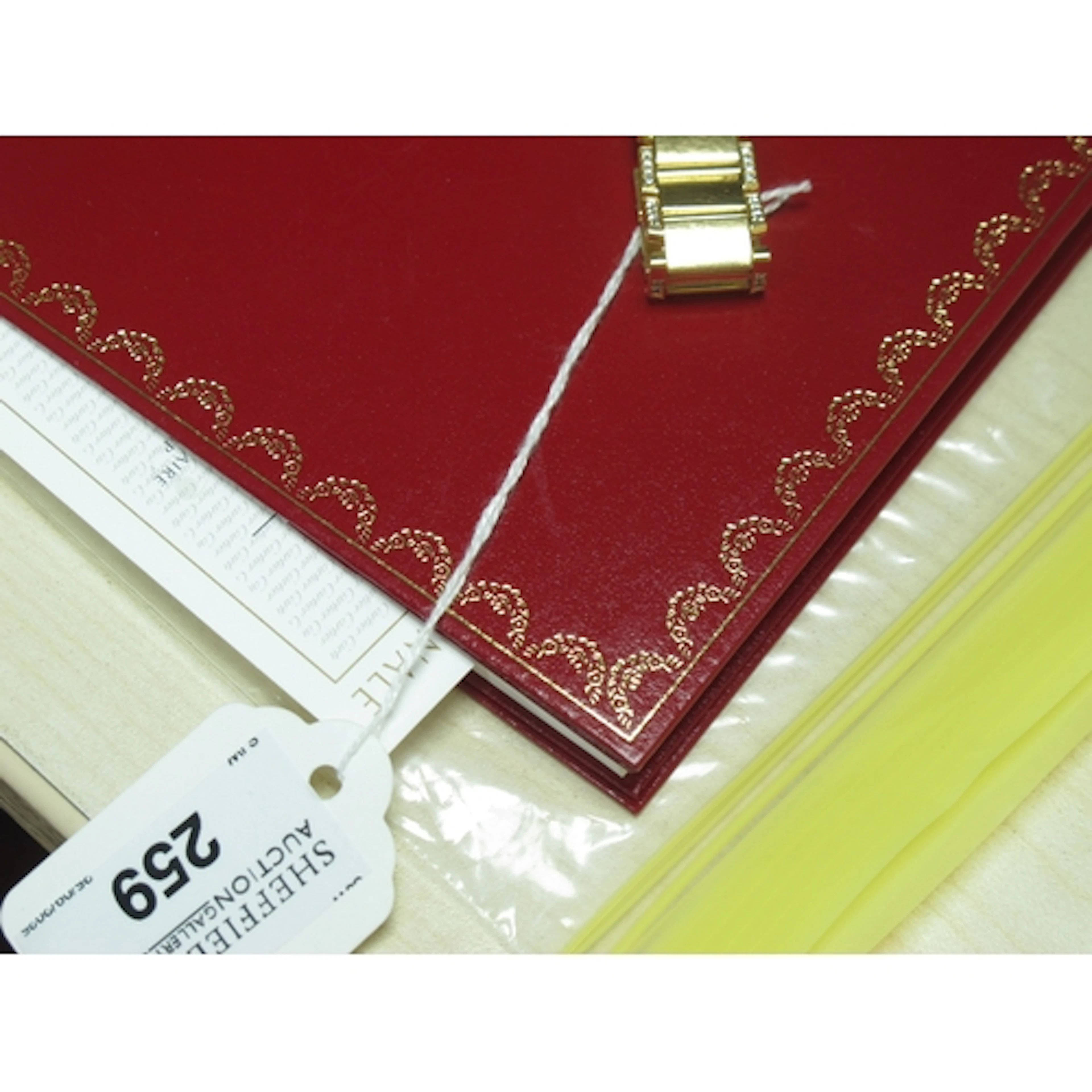 Cartier; An 18ct Gold Tank Francaise Diamond Set Ladies Wris...