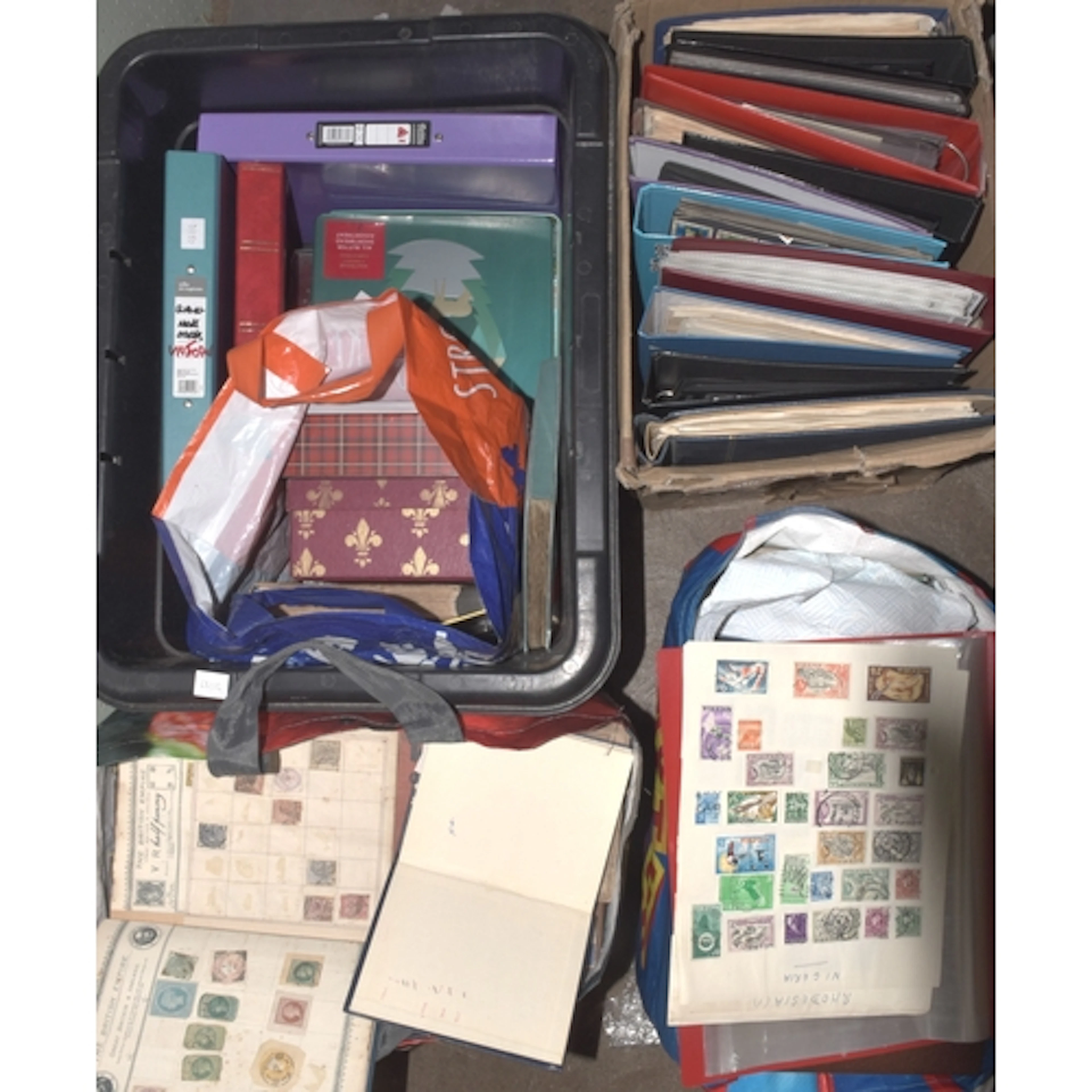 A collection of all-world stamps in albums, stock books and ...