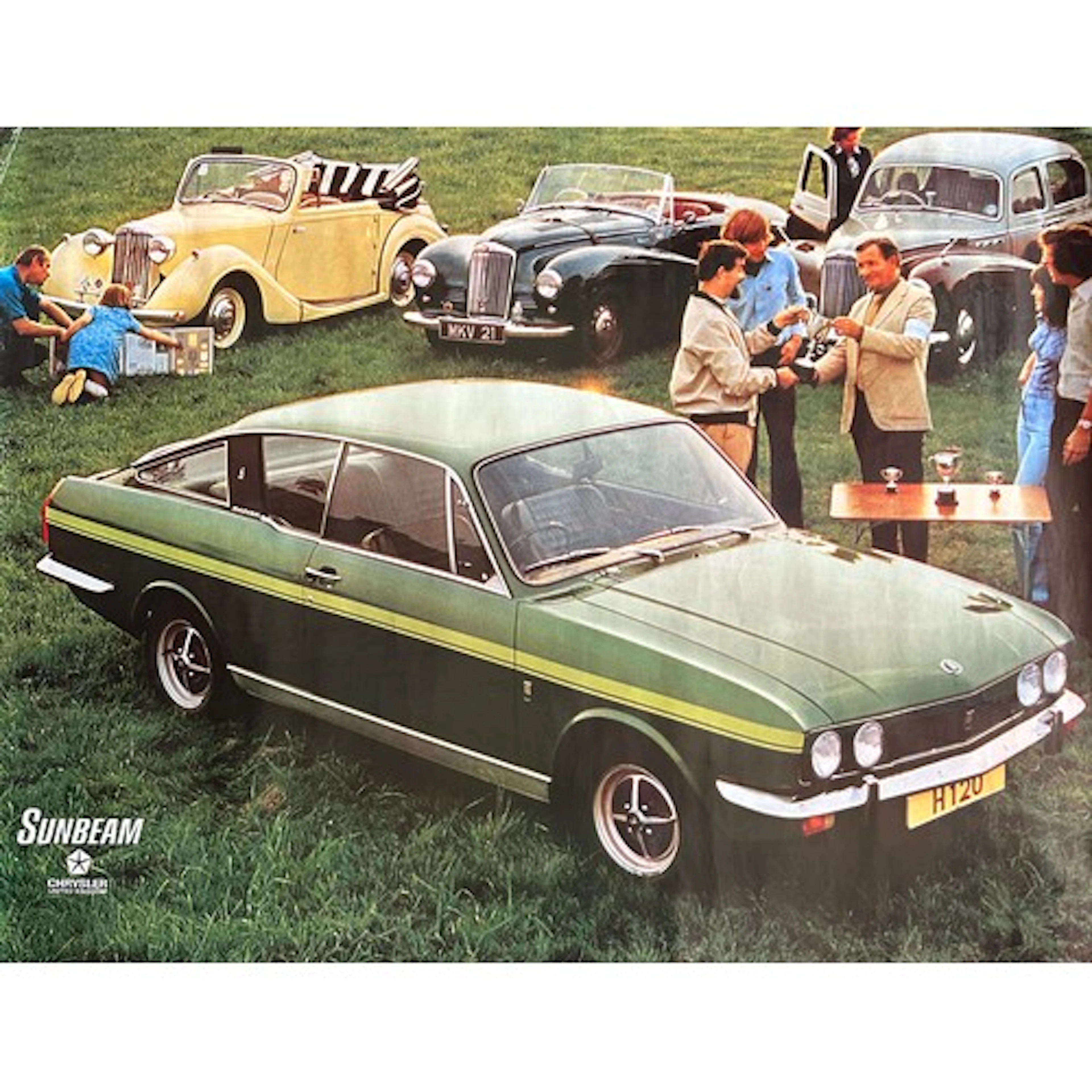 Sunbeam Dealer Showroom Poster & History of Sunbeam Cars Pos...